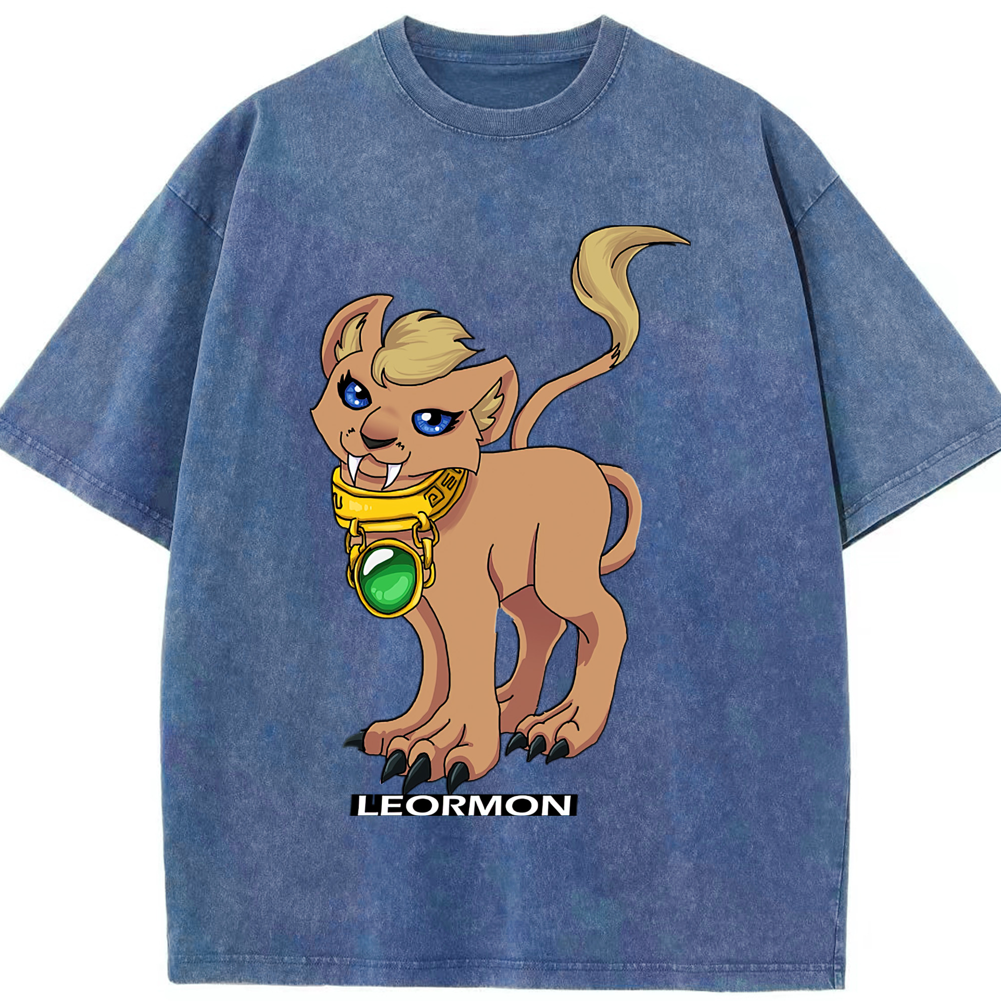 （画像用） Digimon デジタルモンスター/デジモン 綿100% ヴィンテージ風 半袖Tシャツ（フロントプリント）