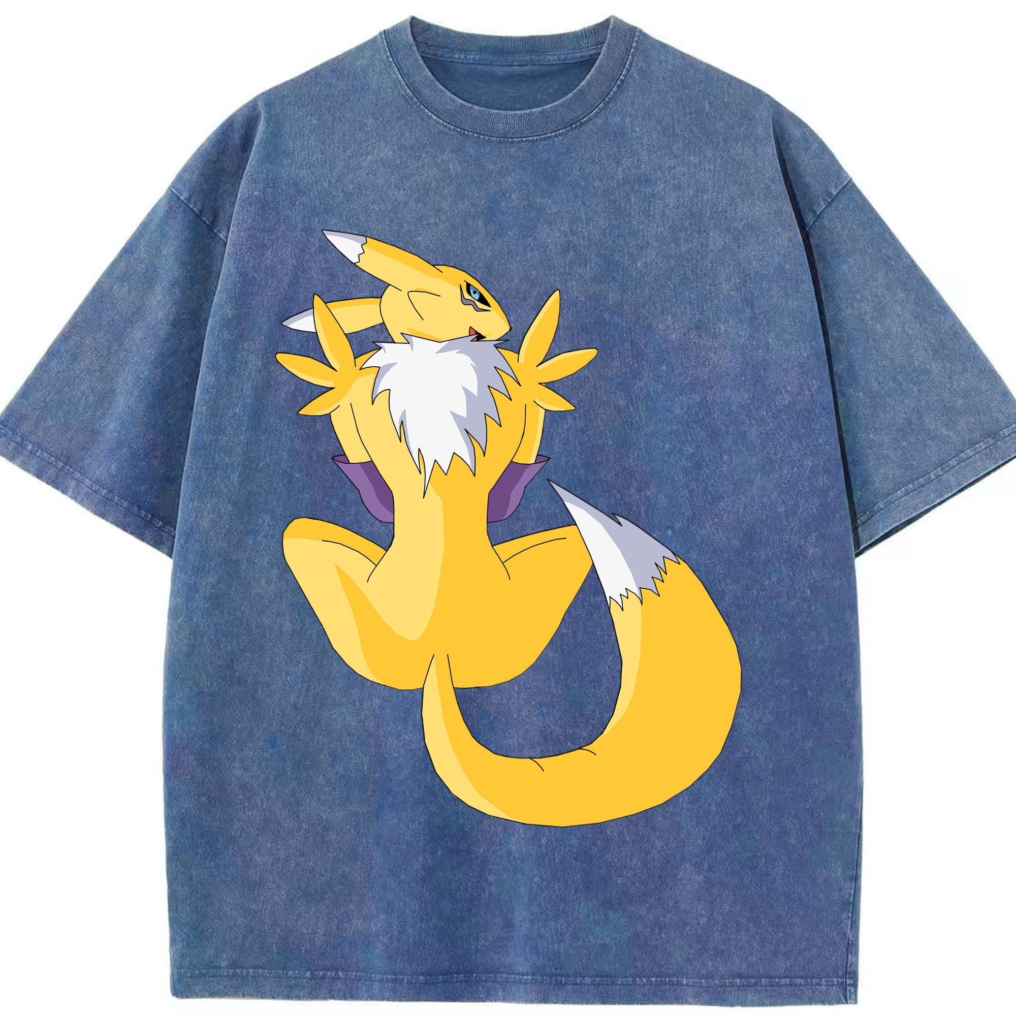（画像用） Digimon デジタルモンスター/デジモン 綿100% ヴィンテージ風 半袖Tシャツ（フロントプリント）