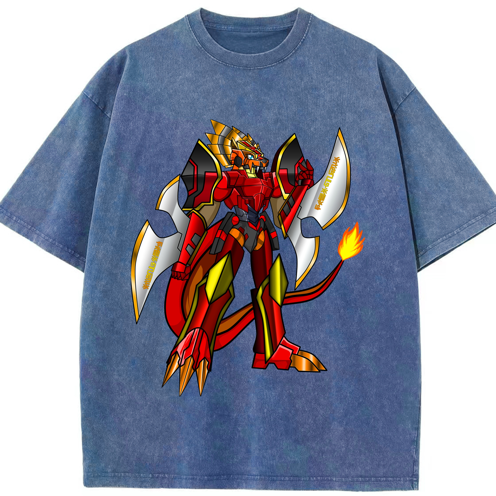 （画像用） Digimon デジタルモンスター/デジモン 綿100% ヴィンテージ風 半袖Tシャツ（フロントプリント）