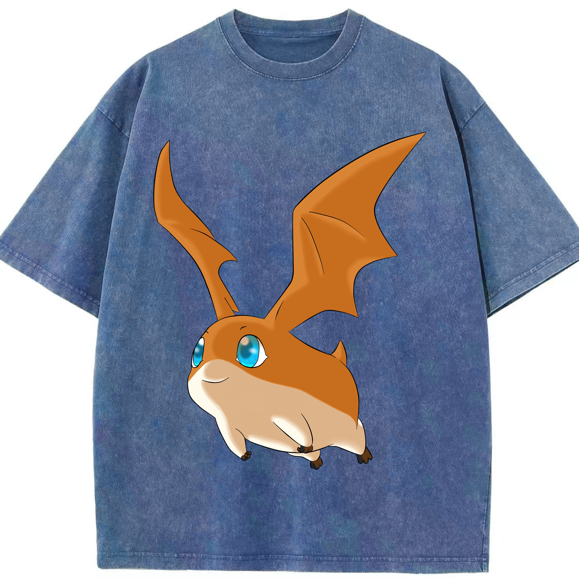 （画像用） Digimon デジタルモンスター/デジモン 綿100% ヴィンテージ風 半袖Tシャツ（フロントプリント）