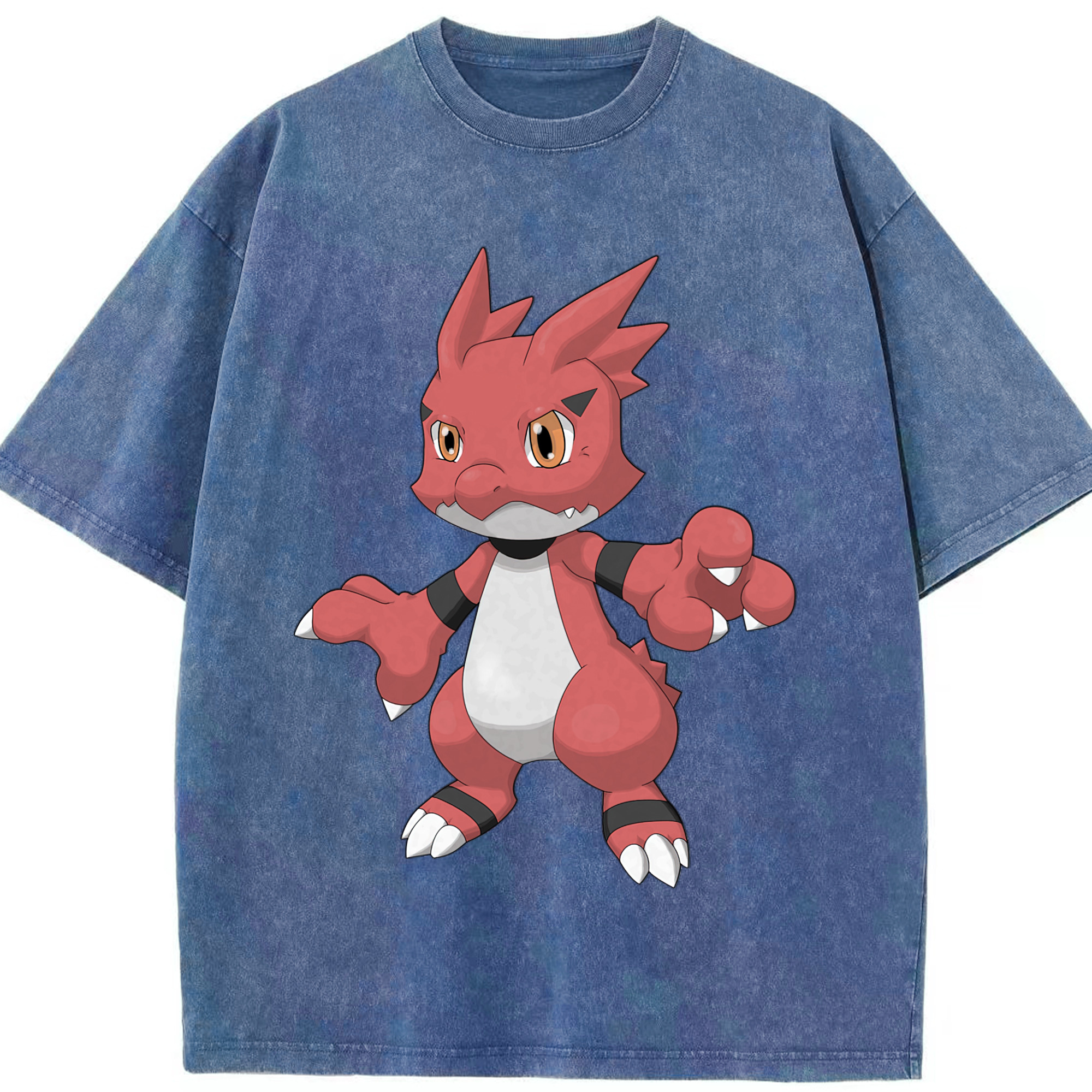 （画像用） Digimon デジタルモンスター/デジモン 綿100% ヴィンテージ風 半袖Tシャツ（フロントプリント）