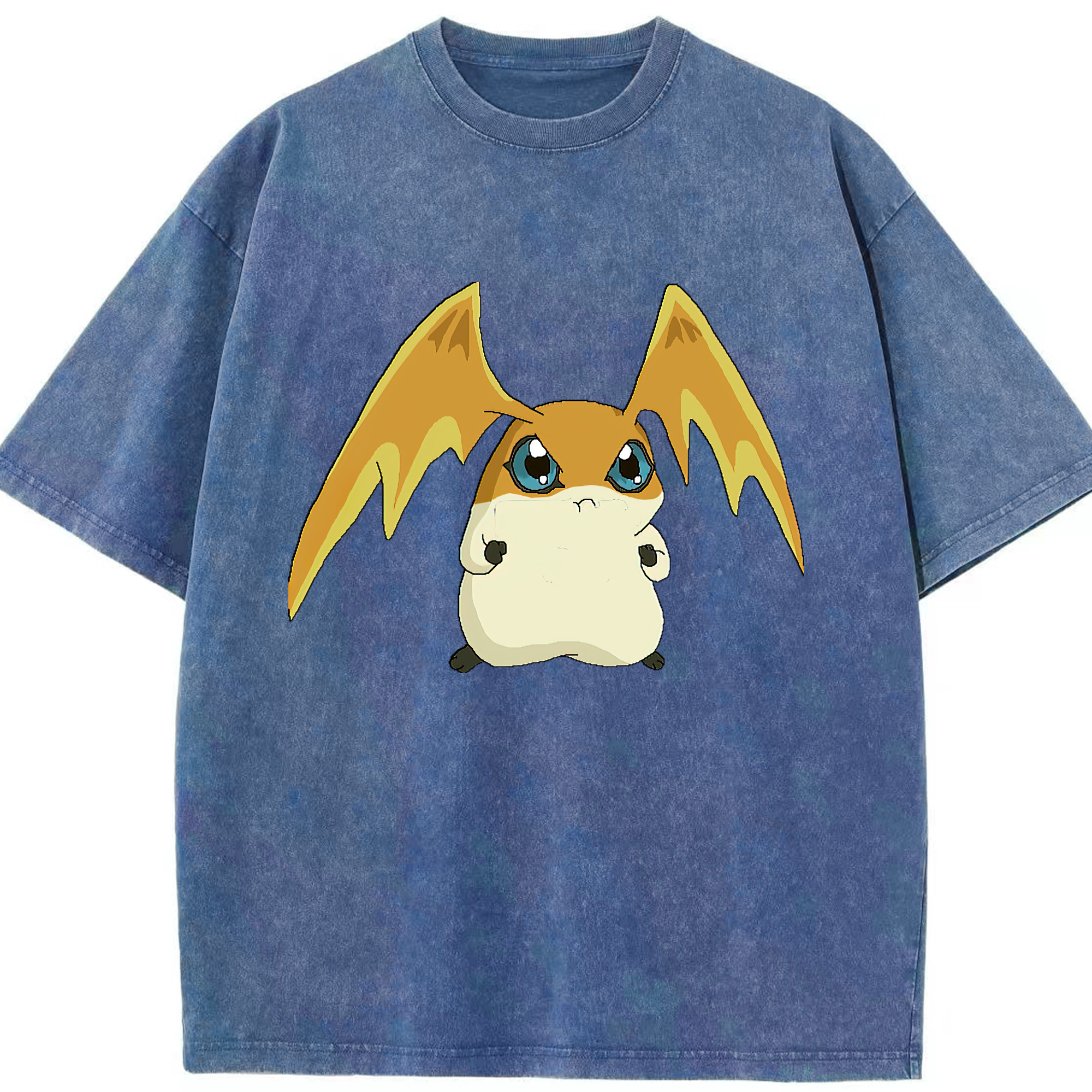 （画像用） Digimon デジタルモンスター/デジモン 綿100% ヴィンテージ風 半袖Tシャツ（フロントプリント）