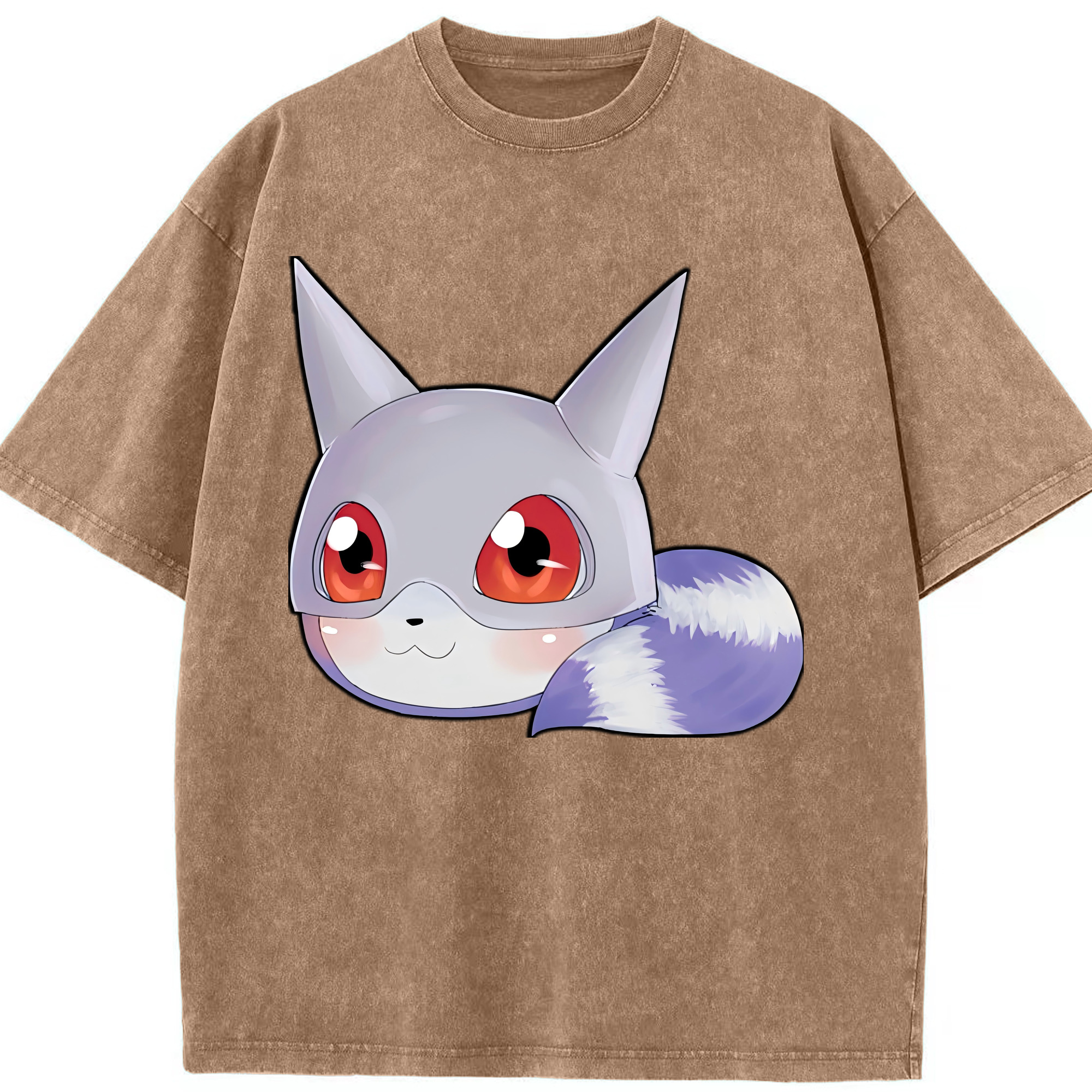 （画像用） Digimon デジタルモンスター/デジモン 綿100% ヴィンテージ風 半袖Tシャツ（フロントプリント）