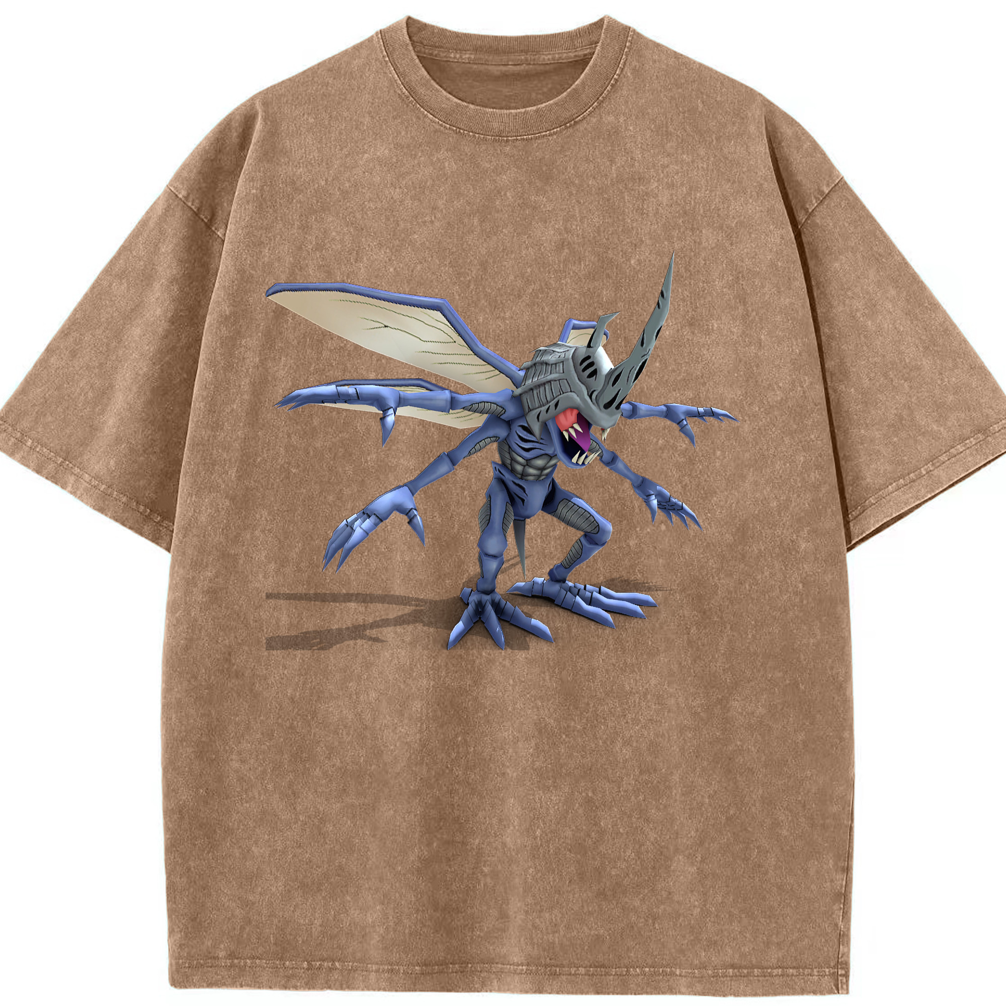 （画像用） Digimon デジタルモンスター/デジモン 綿100% ヴィンテージ風 半袖Tシャツ（フロントプリント）
