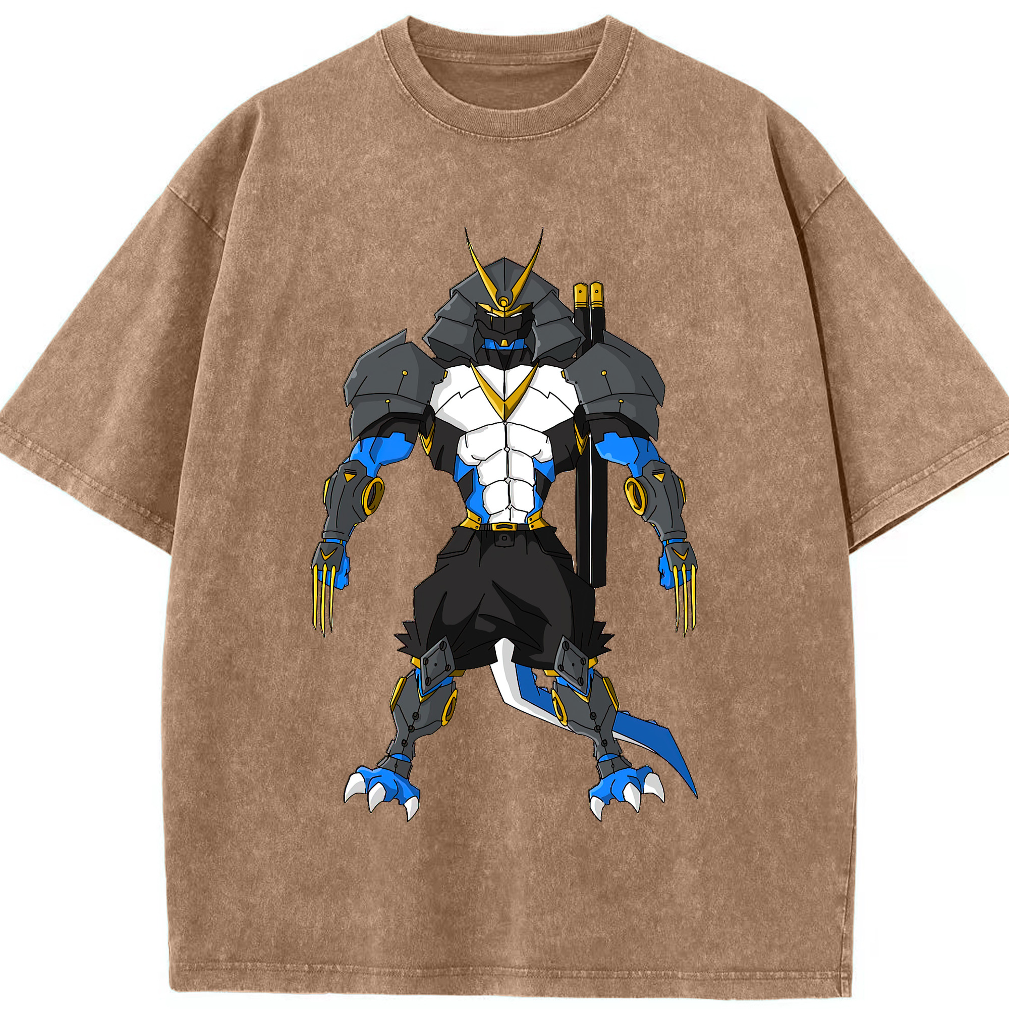 （画像用） Digimon デジタルモンスター/デジモン 綿100% ヴィンテージ風 半袖Tシャツ（フロントプリント）