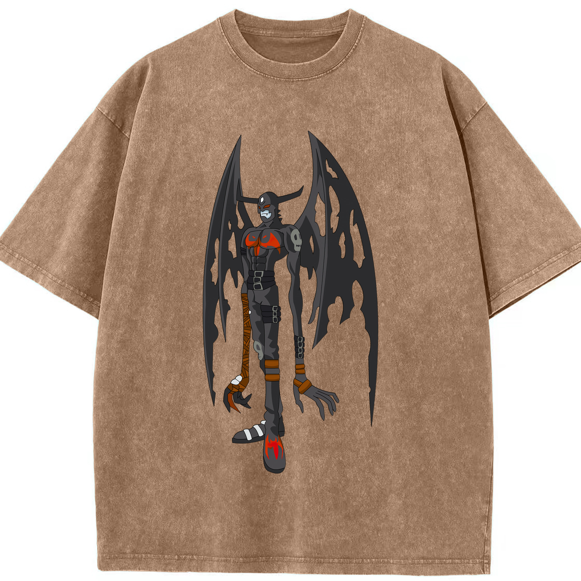 （画像用） Digimon デジタルモンスター/デジモン 綿100% ヴィンテージ風 半袖Tシャツ（フロントプリント）