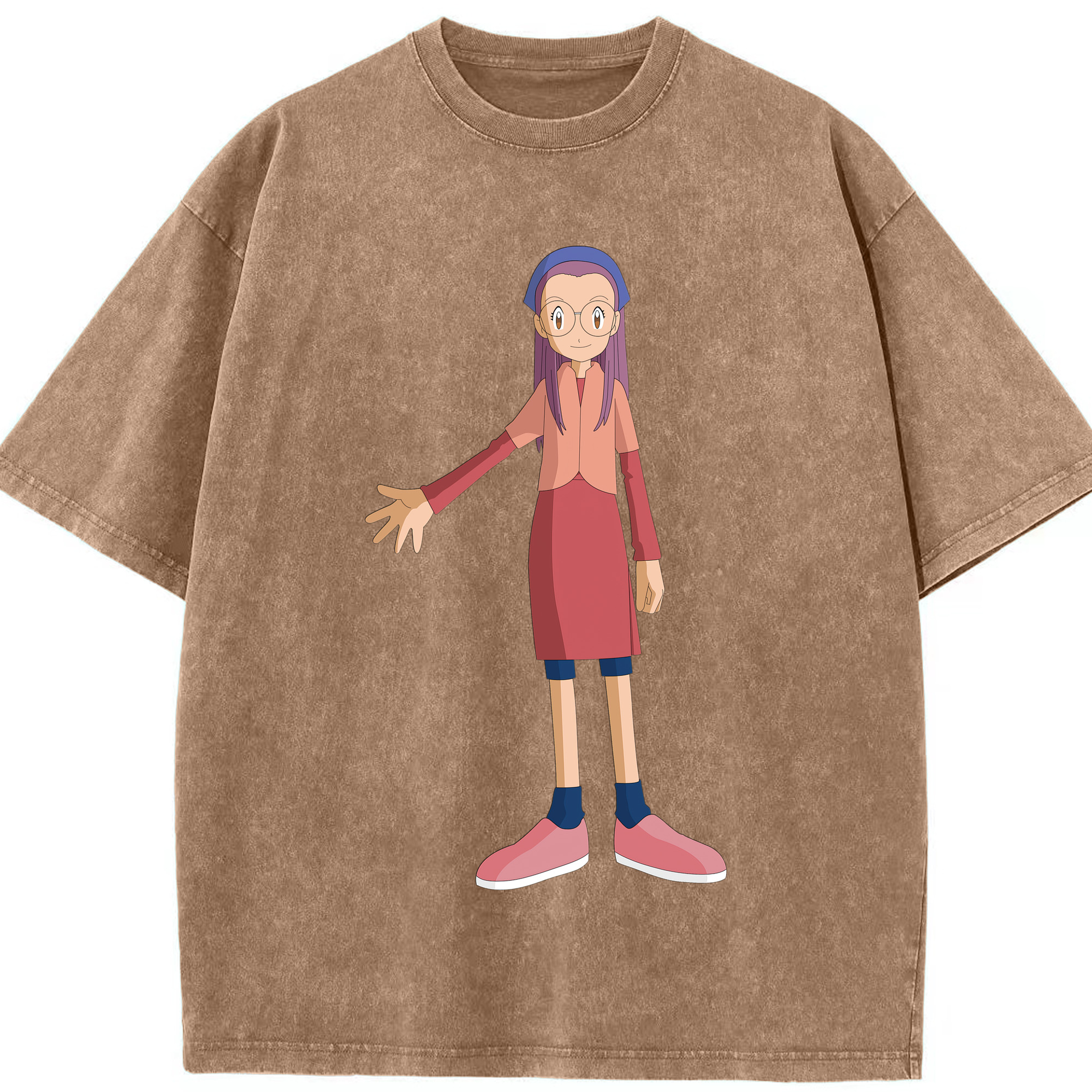（画像用） Digimon デジタルモンスター/デジモン 綿100% ヴィンテージ風 半袖Tシャツ（フロントプリント）