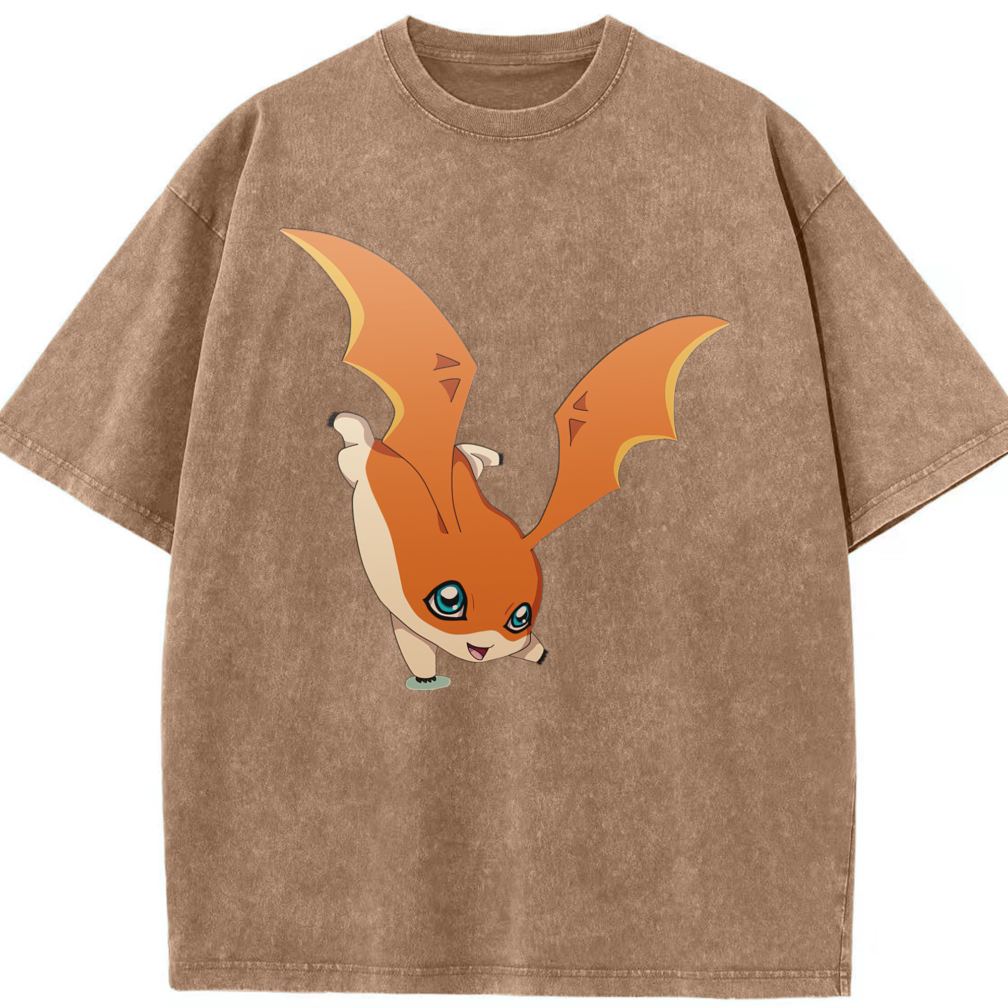 （画像用） Digimon デジタルモンスター/デジモン 綿100% ヴィンテージ風 半袖Tシャツ（フロントプリント）