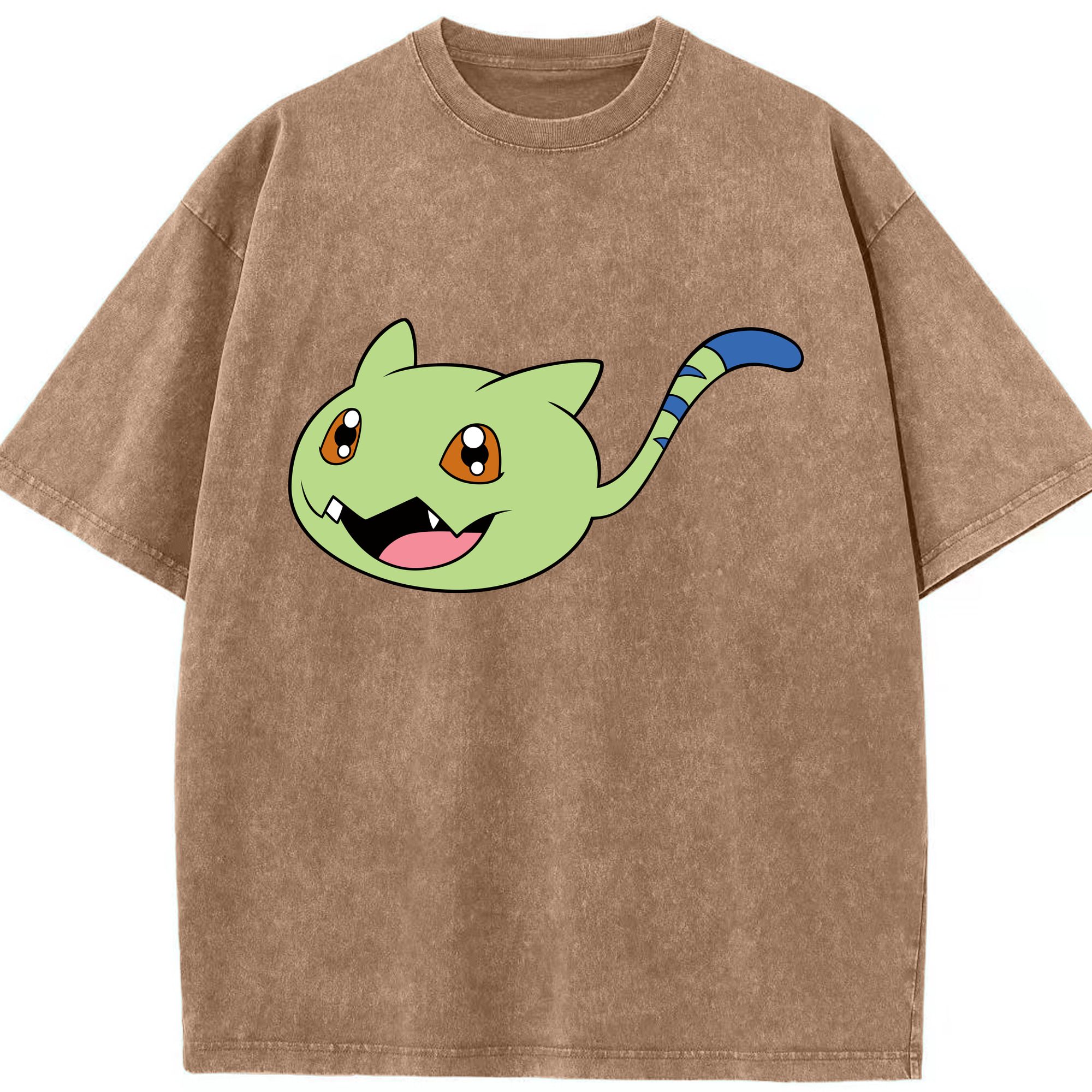 （画像用） Digimon デジタルモンスター/デジモン 綿100% ヴィンテージ風 半袖Tシャツ（フロントプリント）