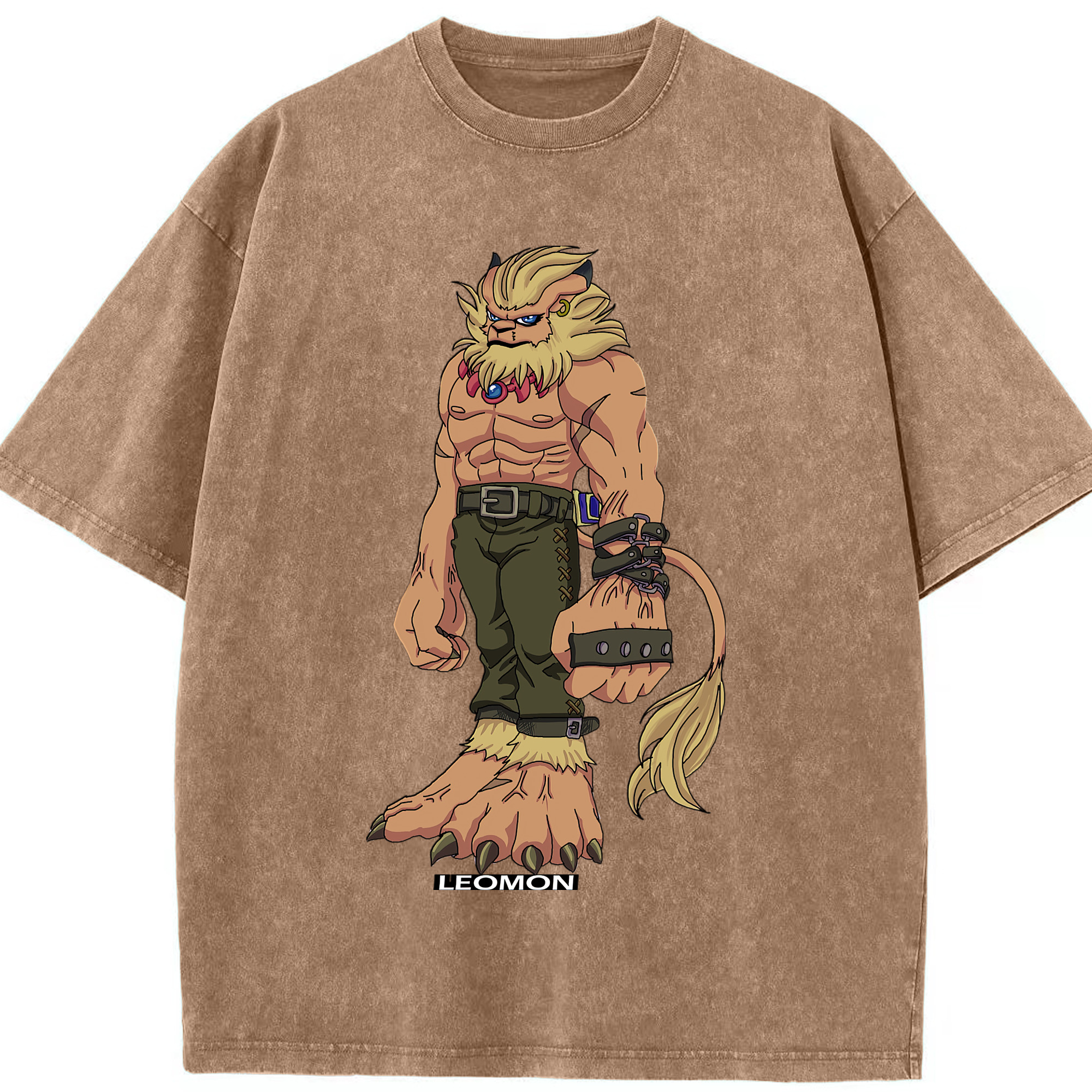 （画像用） Digimon デジタルモンスター/デジモン 綿100% ヴィンテージ風 半袖Tシャツ（フロントプリント）