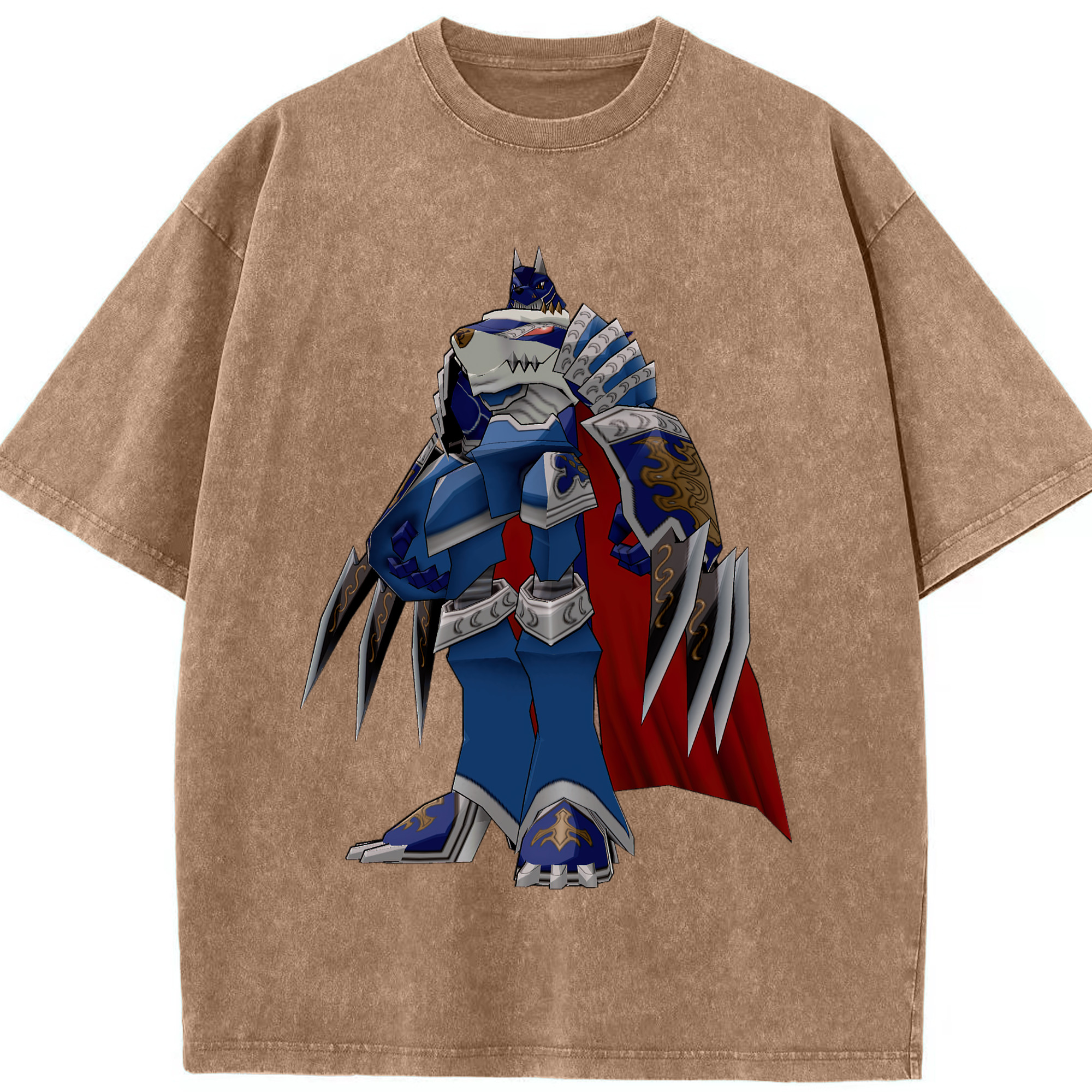 （画像用） Digimon デジタルモンスター/デジモン 綿100% ヴィンテージ風 半袖Tシャツ（フロントプリント）