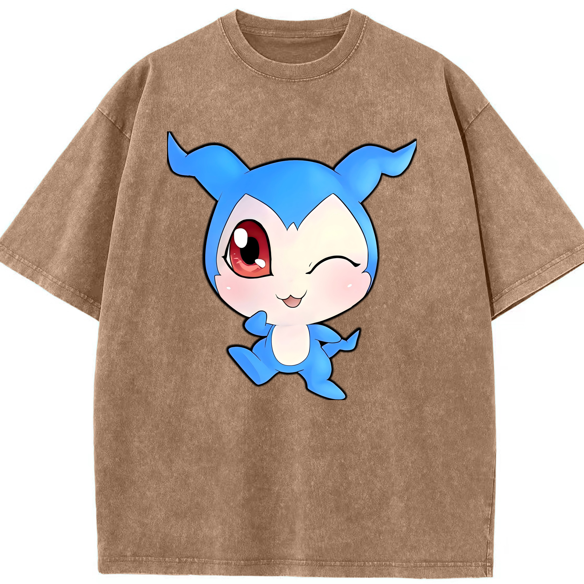 （画像用） Digimon デジタルモンスター/デジモン 綿100% ヴィンテージ風 半袖Tシャツ（フロントプリント）
