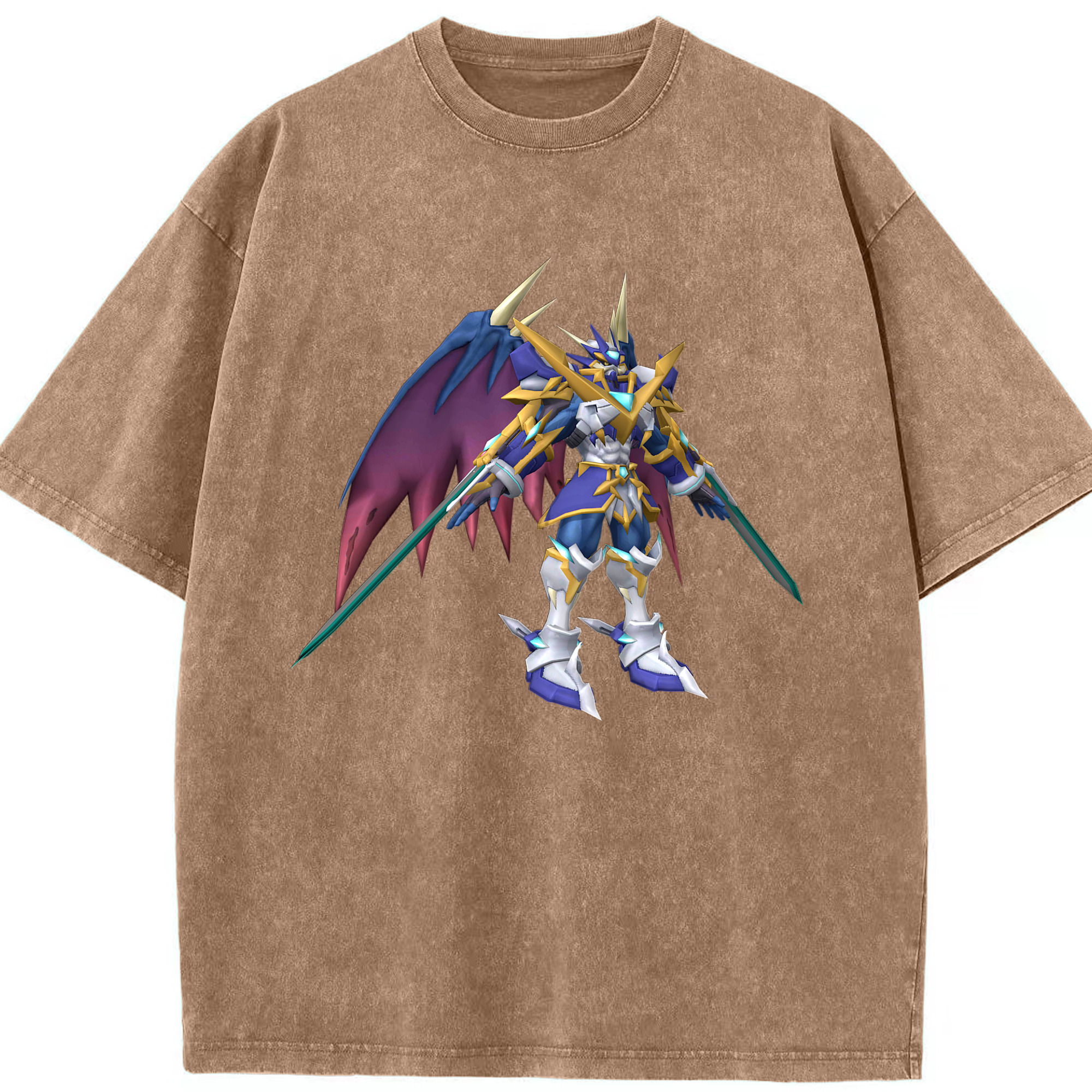（画像用） Digimon デジタルモンスター/デジモン 綿100% ヴィンテージ風 半袖Tシャツ（フロントプリント）