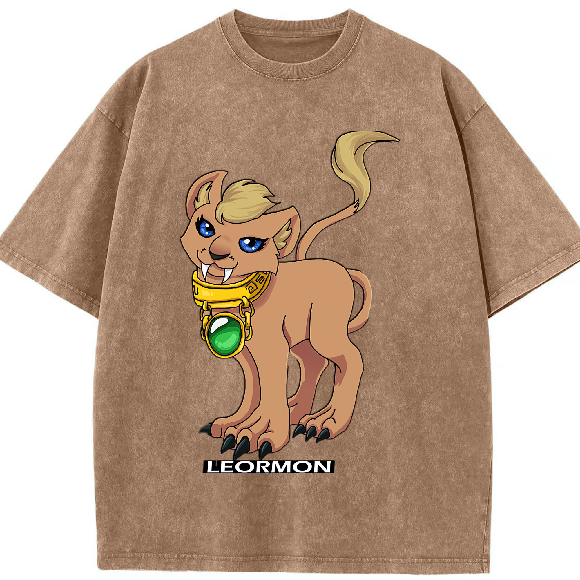 （画像用） Digimon デジタルモンスター/デジモン 綿100% ヴィンテージ風 半袖Tシャツ（フロントプリント）