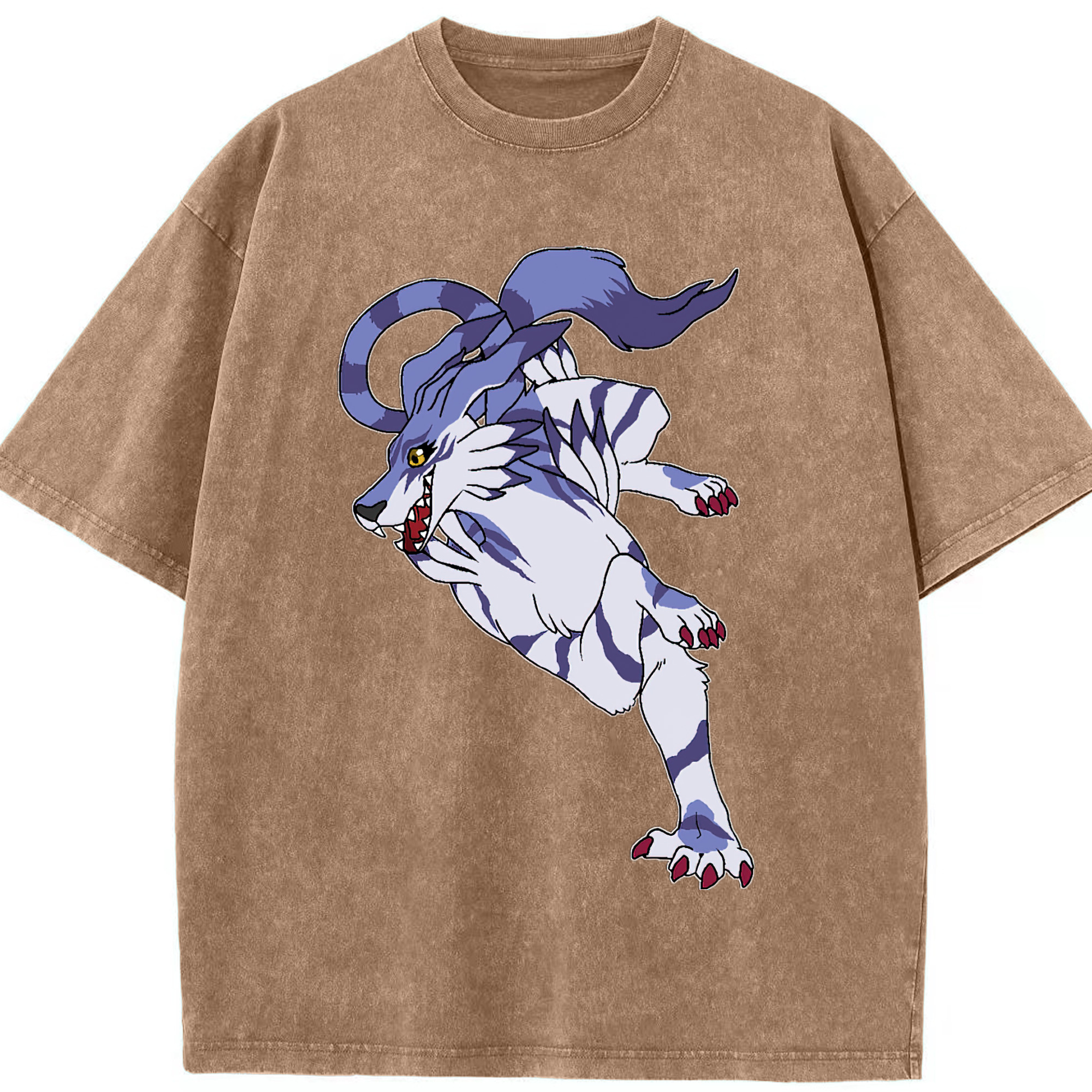 （画像用） Digimon デジタルモンスター/デジモン 綿100% ヴィンテージ風 半袖Tシャツ（フロントプリント）