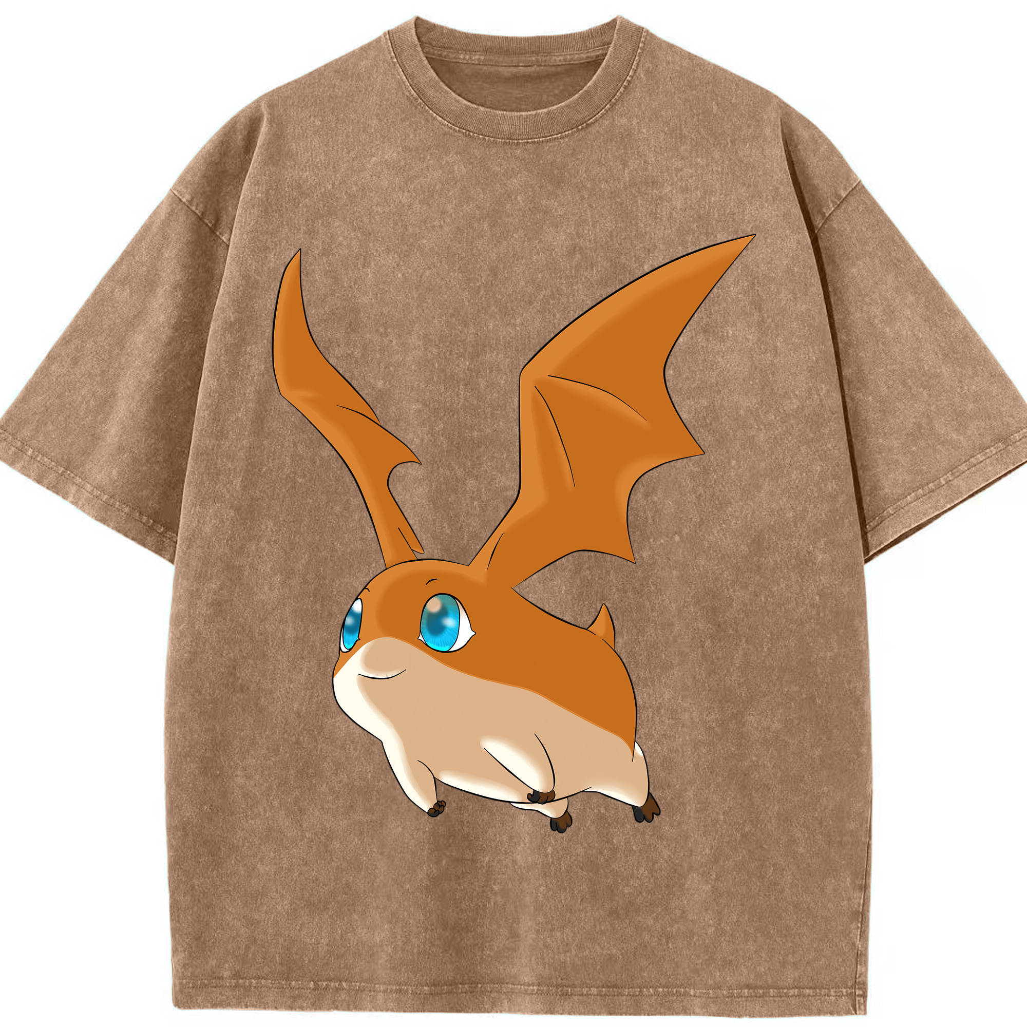 （画像用） Digimon デジタルモンスター/デジモン 綿100% ヴィンテージ風 半袖Tシャツ（フロントプリント）