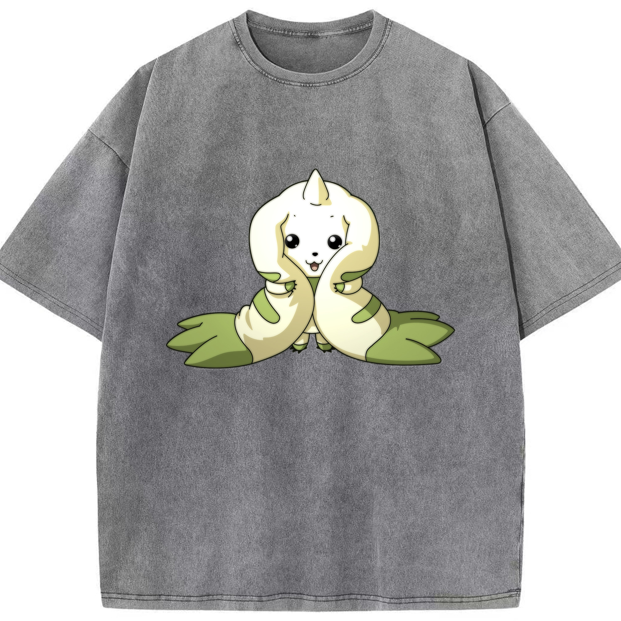 （画像用） Digimon デジタルモンスター/デジモン 綿100% ヴィンテージ風 半袖Tシャツ（フロントプリント）