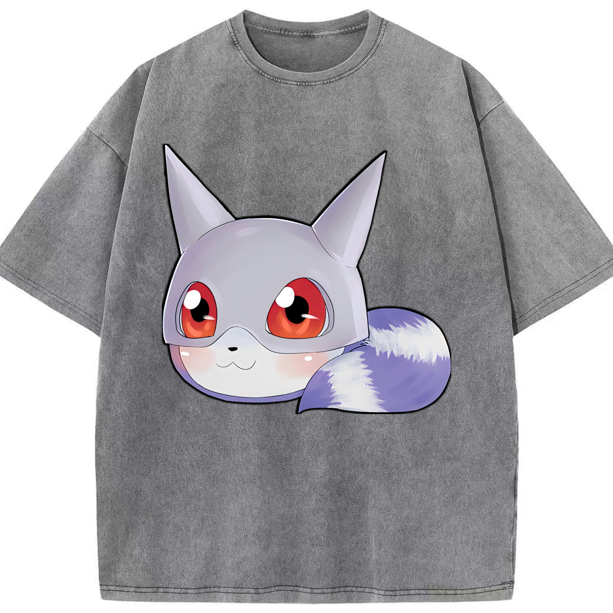 （画像用） Digimon デジタルモンスター/デジモン 綿100% ヴィンテージ風 半袖Tシャツ（フロントプリント）