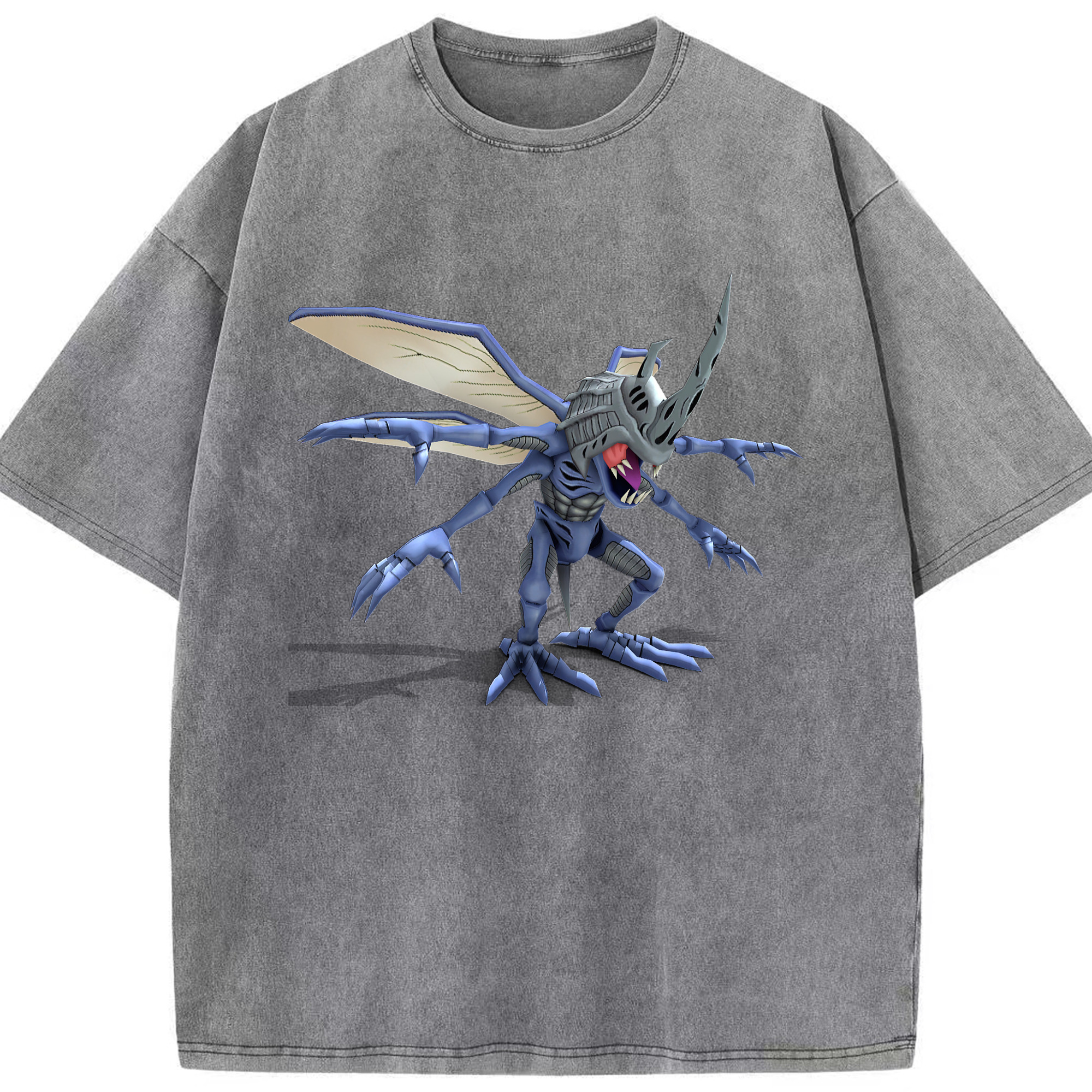 （画像用） Digimon デジタルモンスター/デジモン 綿100% ヴィンテージ風 半袖Tシャツ（フロントプリント）