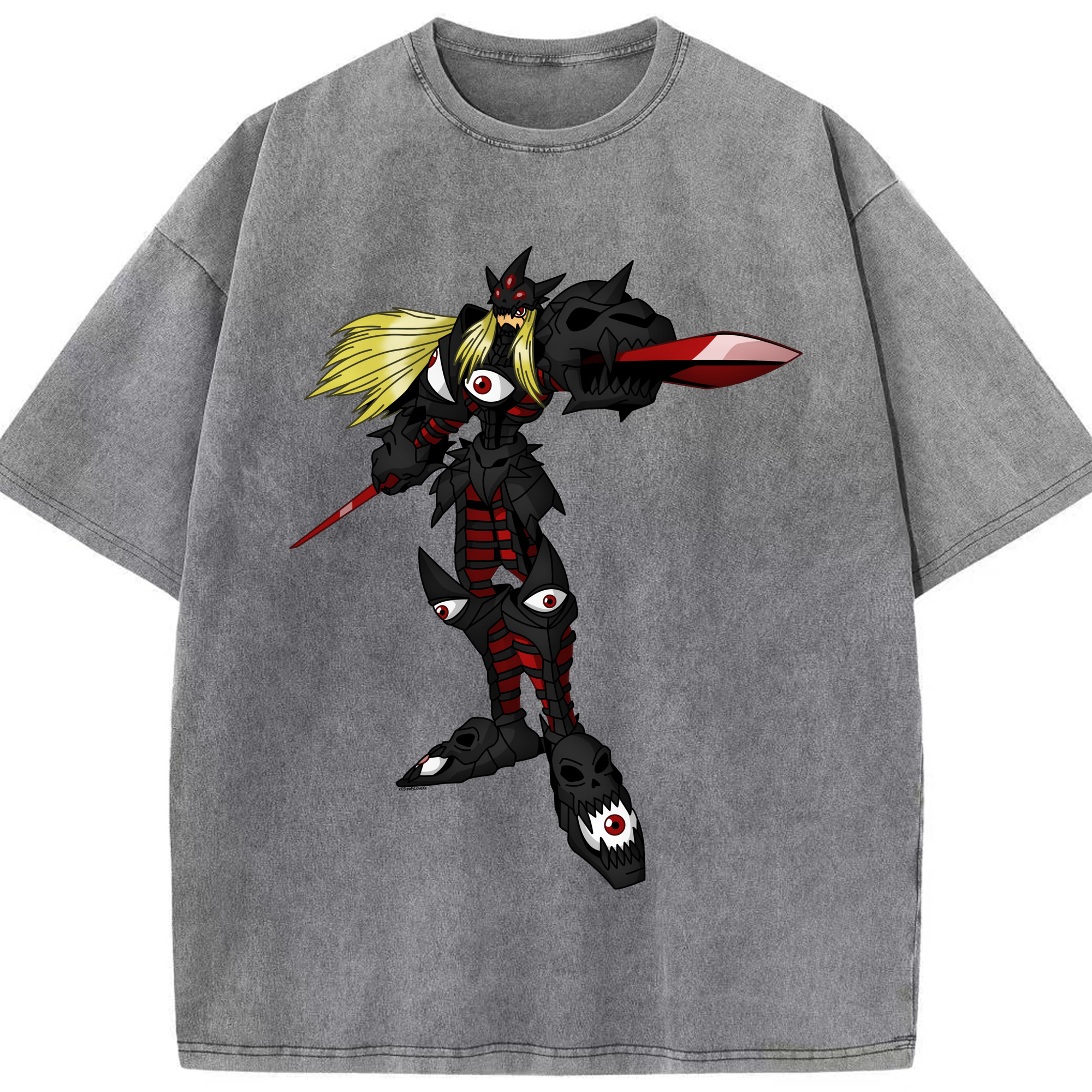 （画像用） Digimon デジタルモンスター/デジモン 綿100% ヴィンテージ風 半袖Tシャツ（フロントプリント）