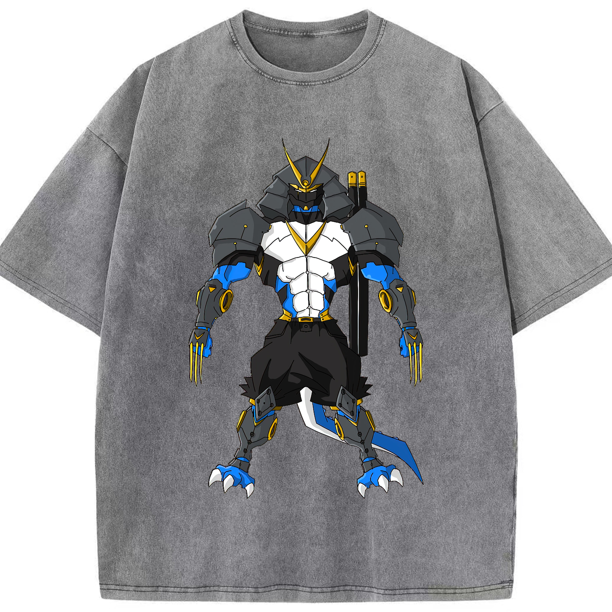 （画像用） Digimon デジタルモンスター/デジモン 綿100% ヴィンテージ風 半袖Tシャツ（フロントプリント）