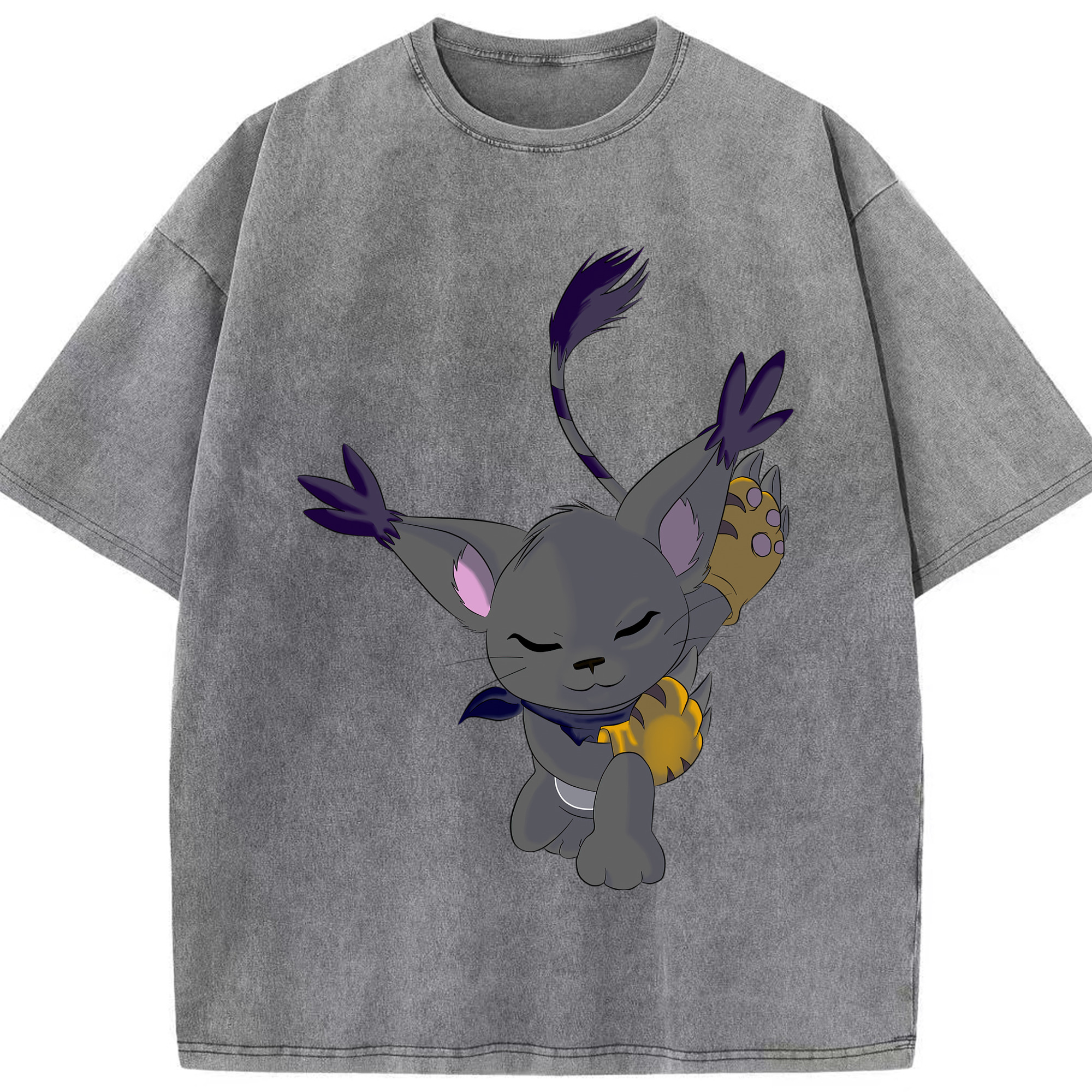 （画像用） Digimon デジタルモンスター/デジモン 綿100% ヴィンテージ風 半袖Tシャツ（フロントプリント）