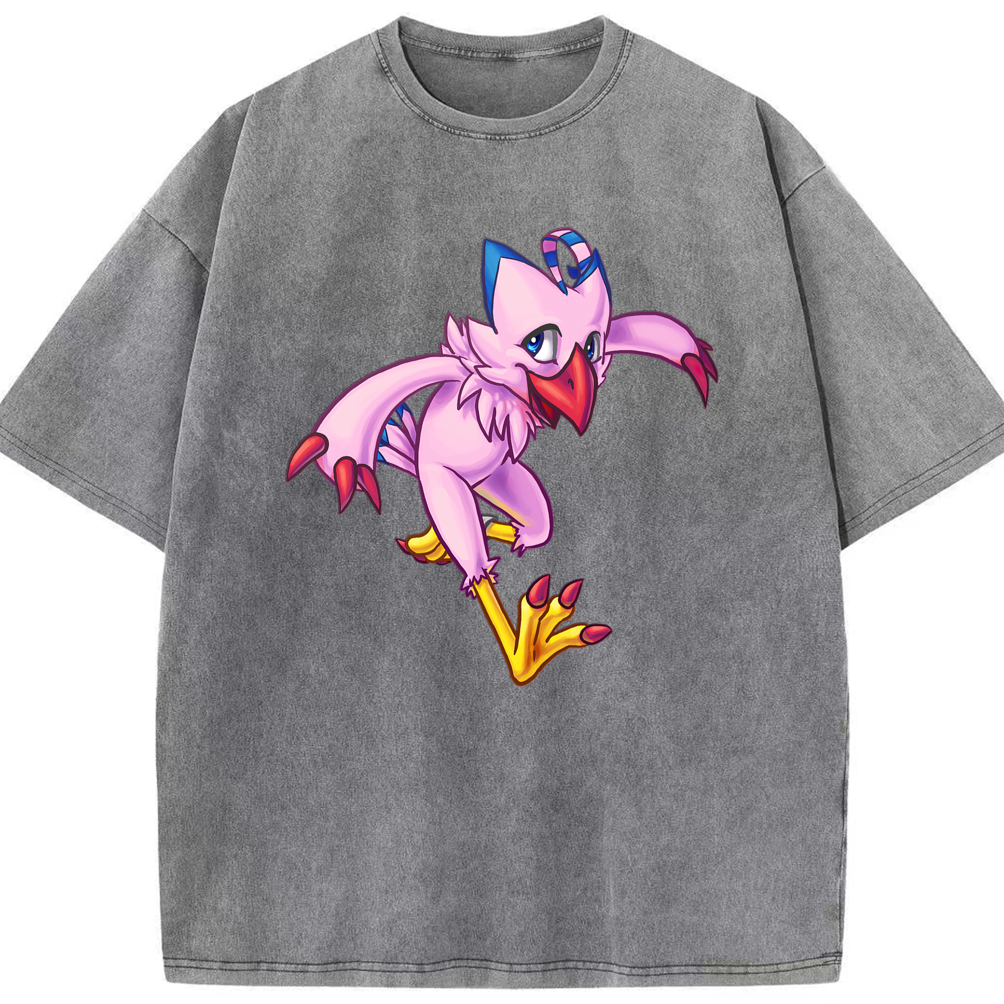 （画像用） Digimon デジタルモンスター/デジモン 綿100% ヴィンテージ風 半袖Tシャツ（フロントプリント）