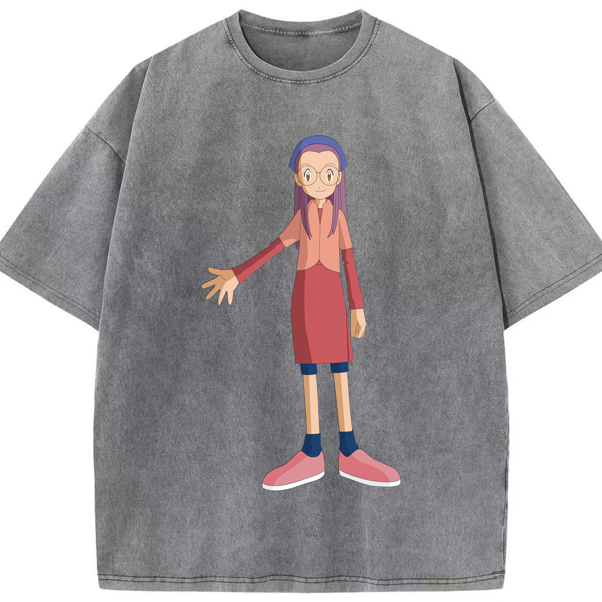 （画像用） Digimon デジタルモンスター/デジモン 綿100% ヴィンテージ風 半袖Tシャツ（フロントプリント）