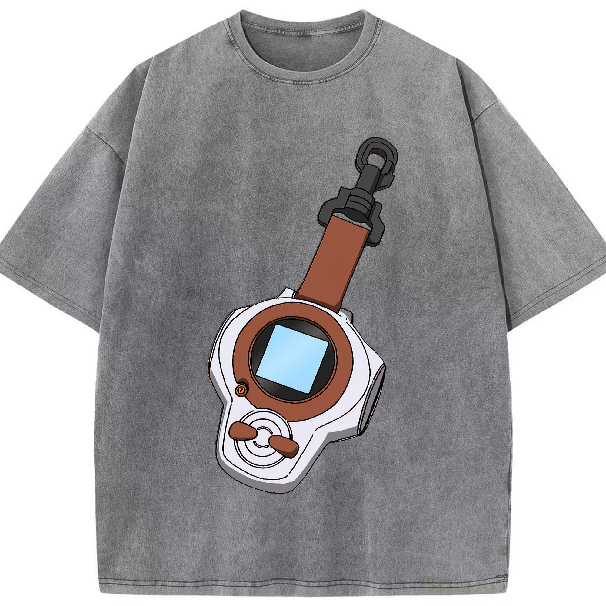 （画像用） Digimon デジタルモンスター/デジモン 綿100% ヴィンテージ風 半袖Tシャツ（フロントプリント）