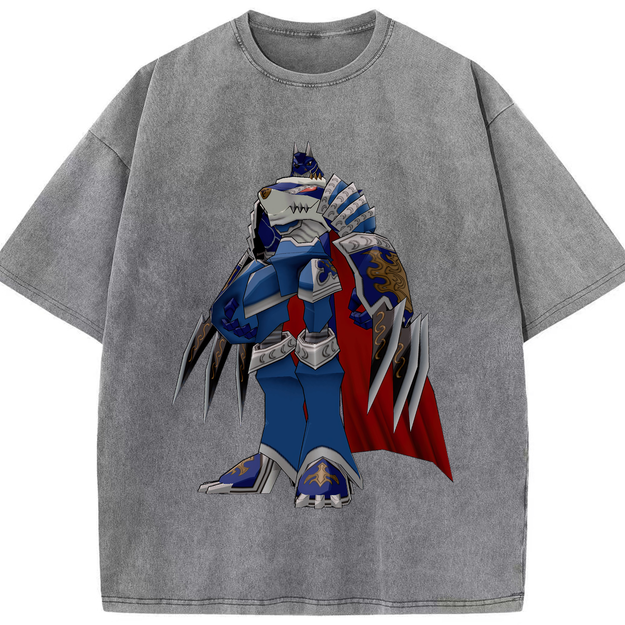 （画像用） Digimon デジタルモンスター/デジモン 綿100% ヴィンテージ風 半袖Tシャツ（フロントプリント）
