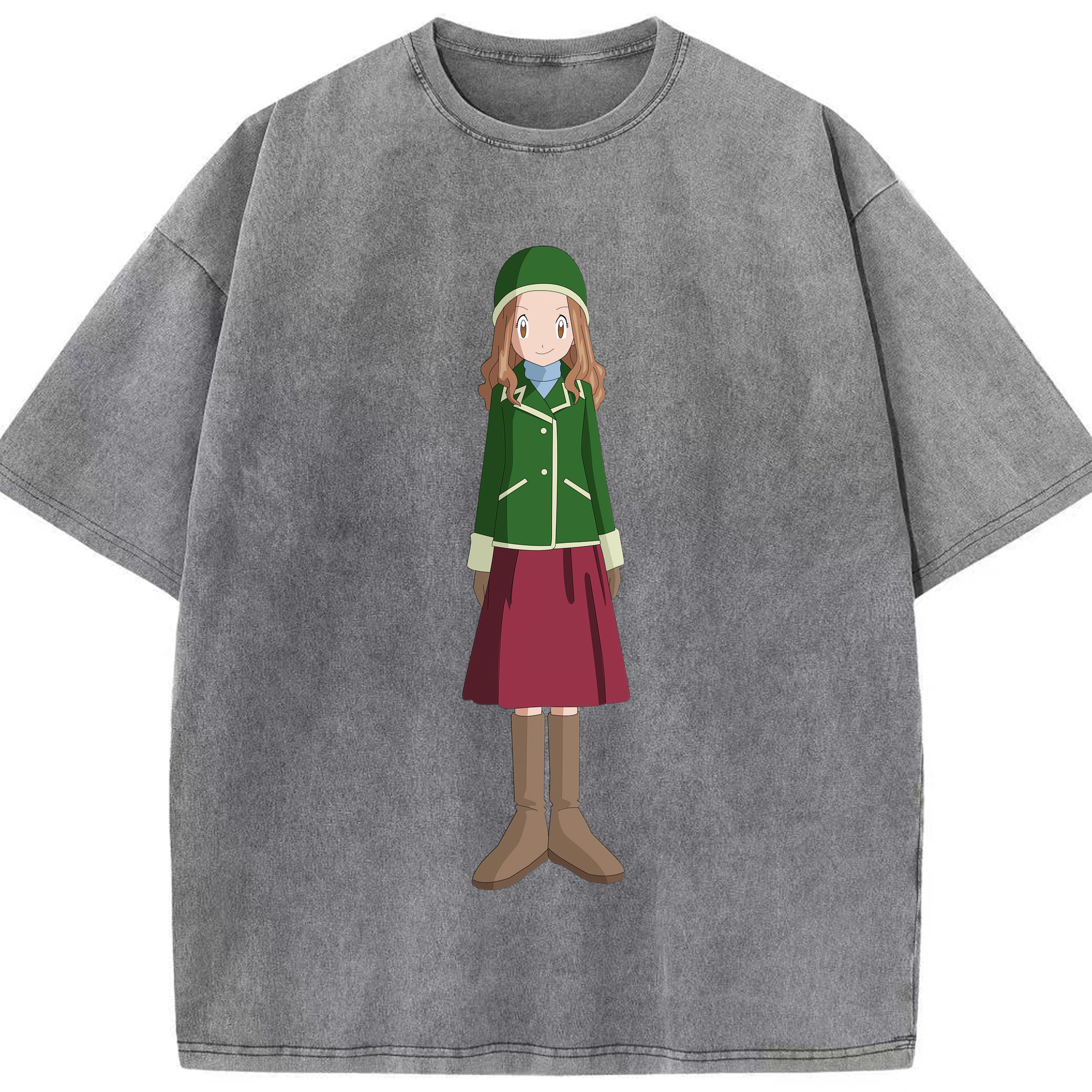 （画像用） Digimon デジタルモンスター/デジモン 綿100% ヴィンテージ風 半袖Tシャツ（フロントプリント）
