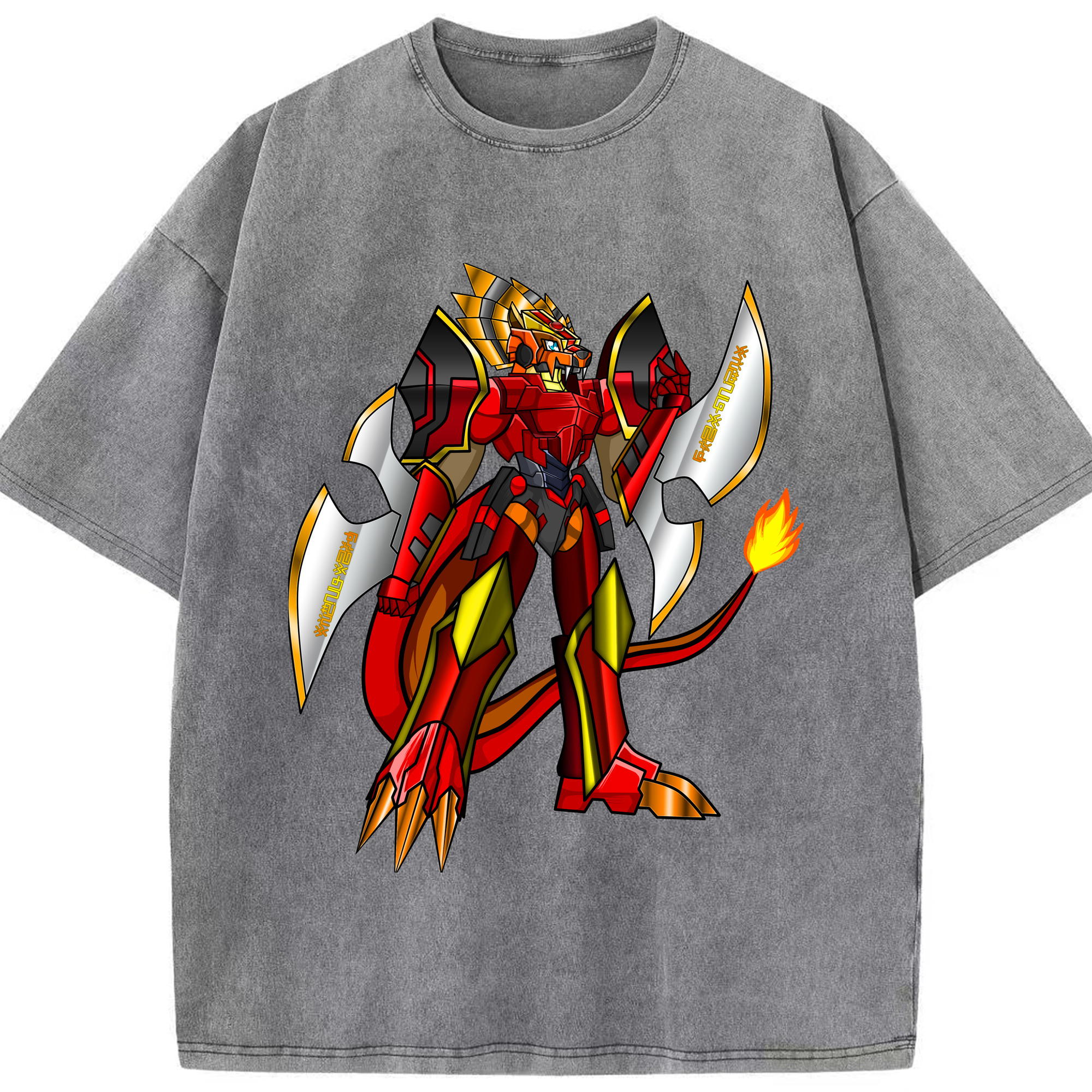 （画像用） Digimon デジタルモンスター/デジモン 綿100% ヴィンテージ風 半袖Tシャツ（フロントプリント）