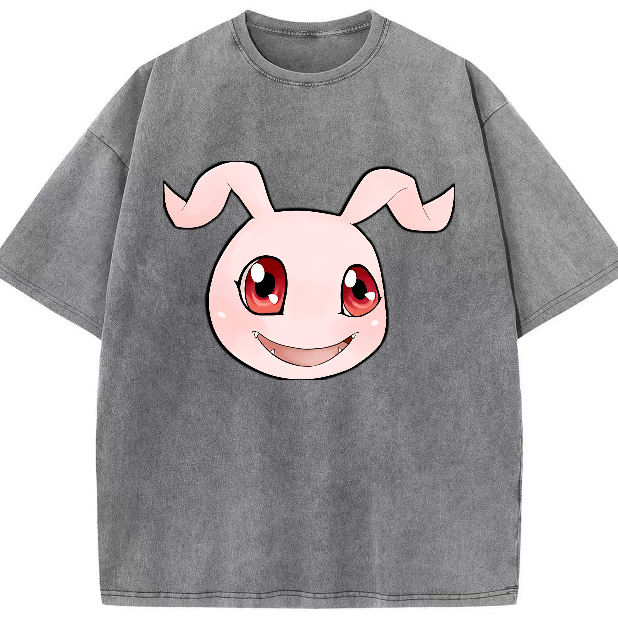 （画像用） Digimon デジタルモンスター/デジモン 綿100% ヴィンテージ風 半袖Tシャツ（フロントプリント）