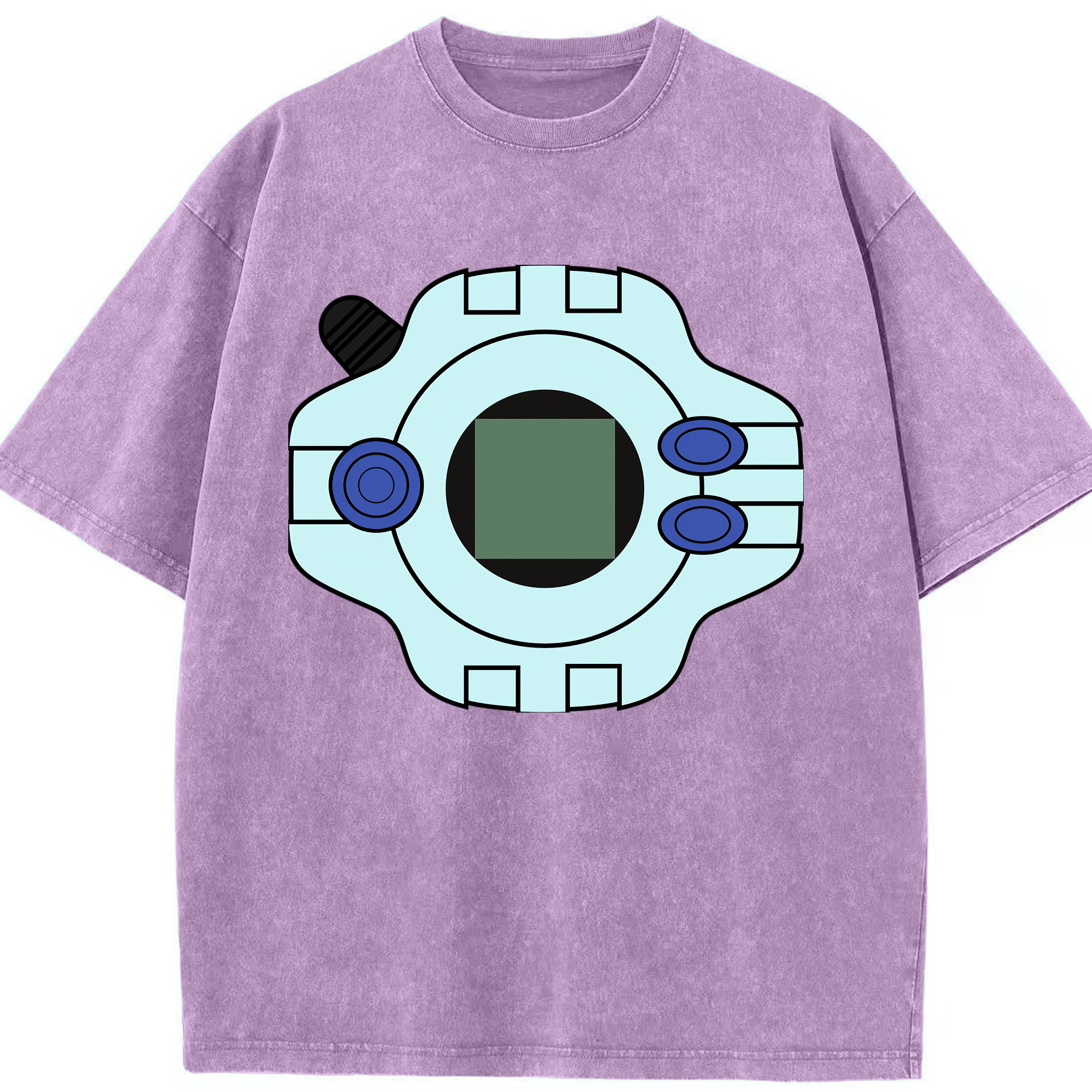（画像用） Digimon デジタルモンスター/デジモン 綿100% ヴィンテージ風 半袖Tシャツ（フロントプリント）