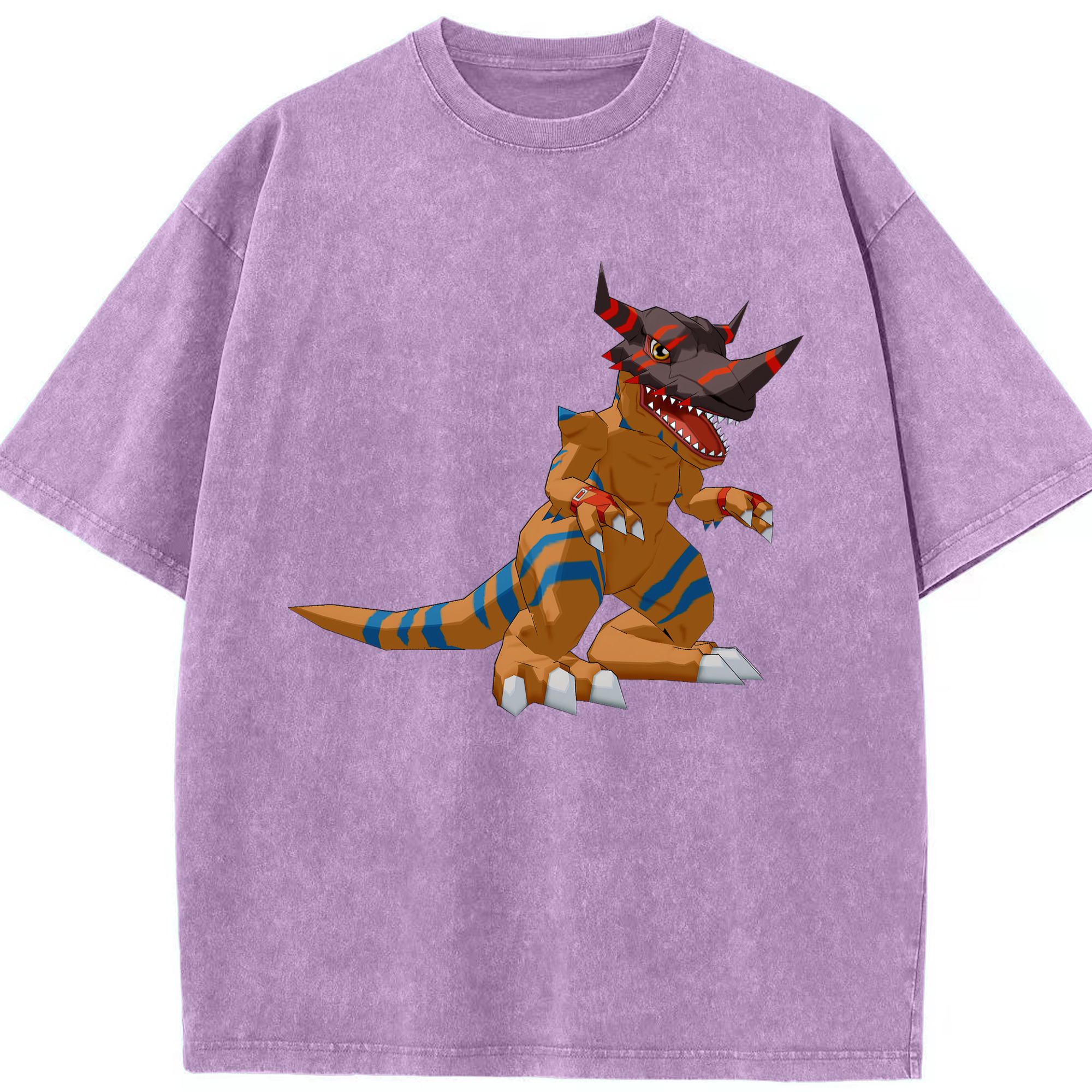 （画像用） Digimon デジタルモンスター/デジモン 綿100% ヴィンテージ風 半袖Tシャツ（フロントプリント）