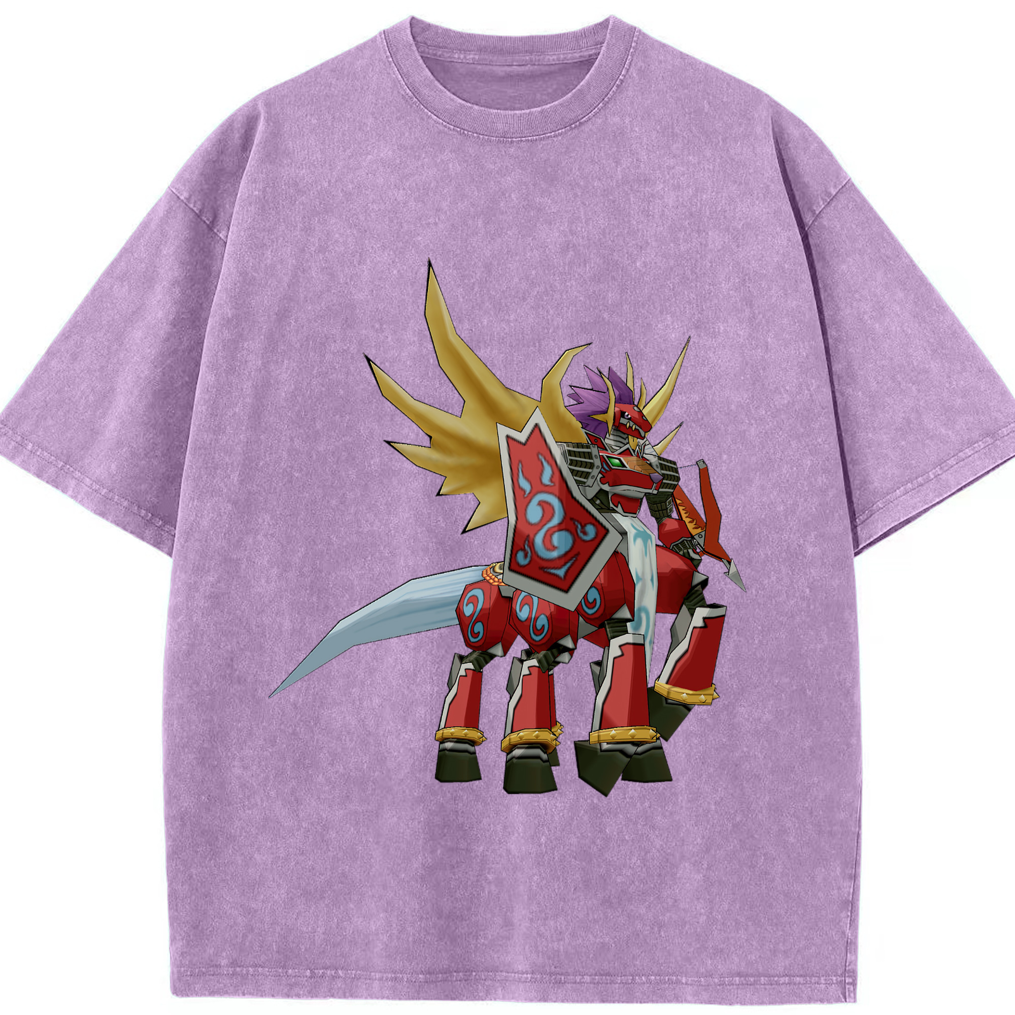 （画像用） Digimon デジタルモンスター/デジモン 綿100% ヴィンテージ風 半袖Tシャツ（フロントプリント）