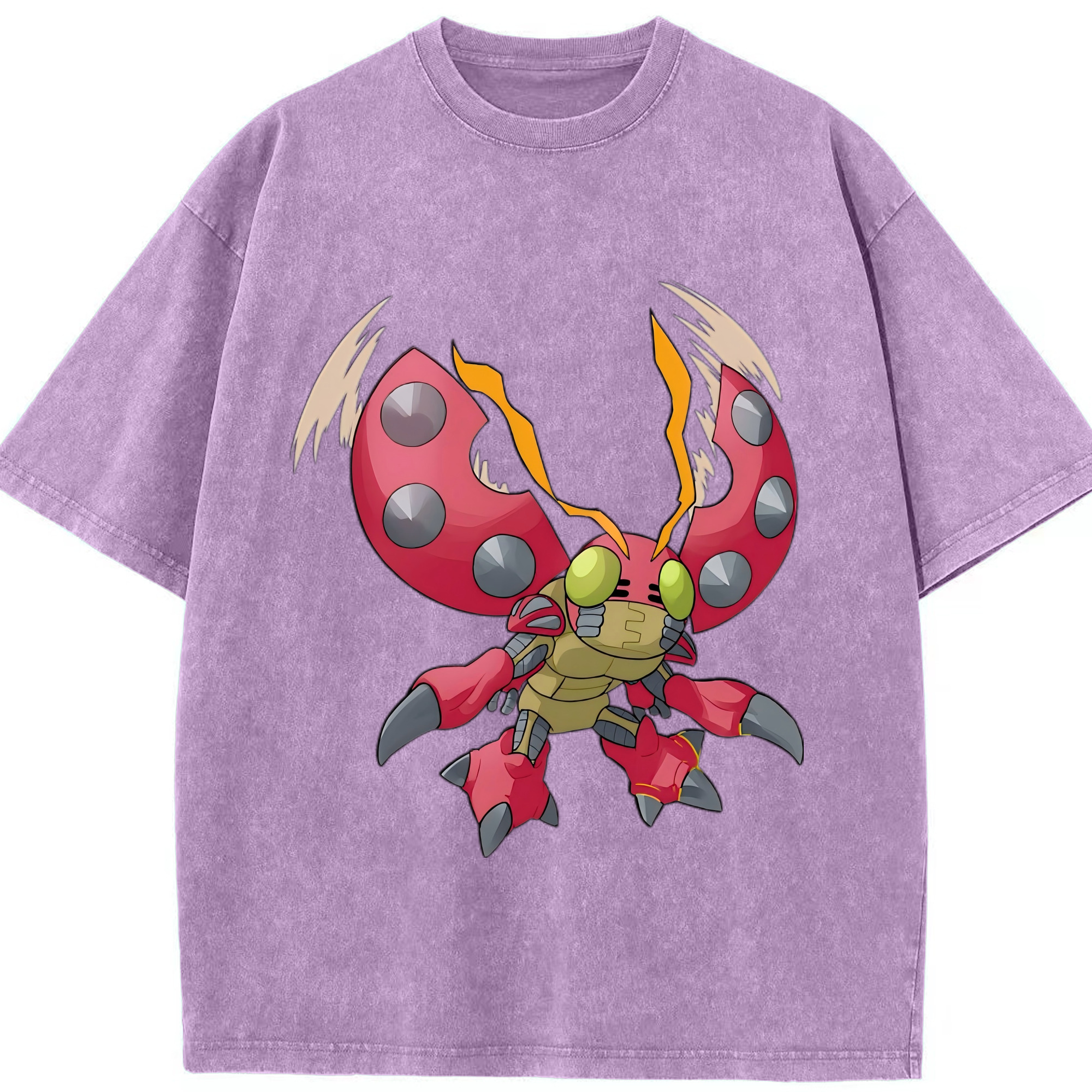 （画像用） Digimon デジタルモンスター/デジモン 綿100% ヴィンテージ風 半袖Tシャツ（フロントプリント）