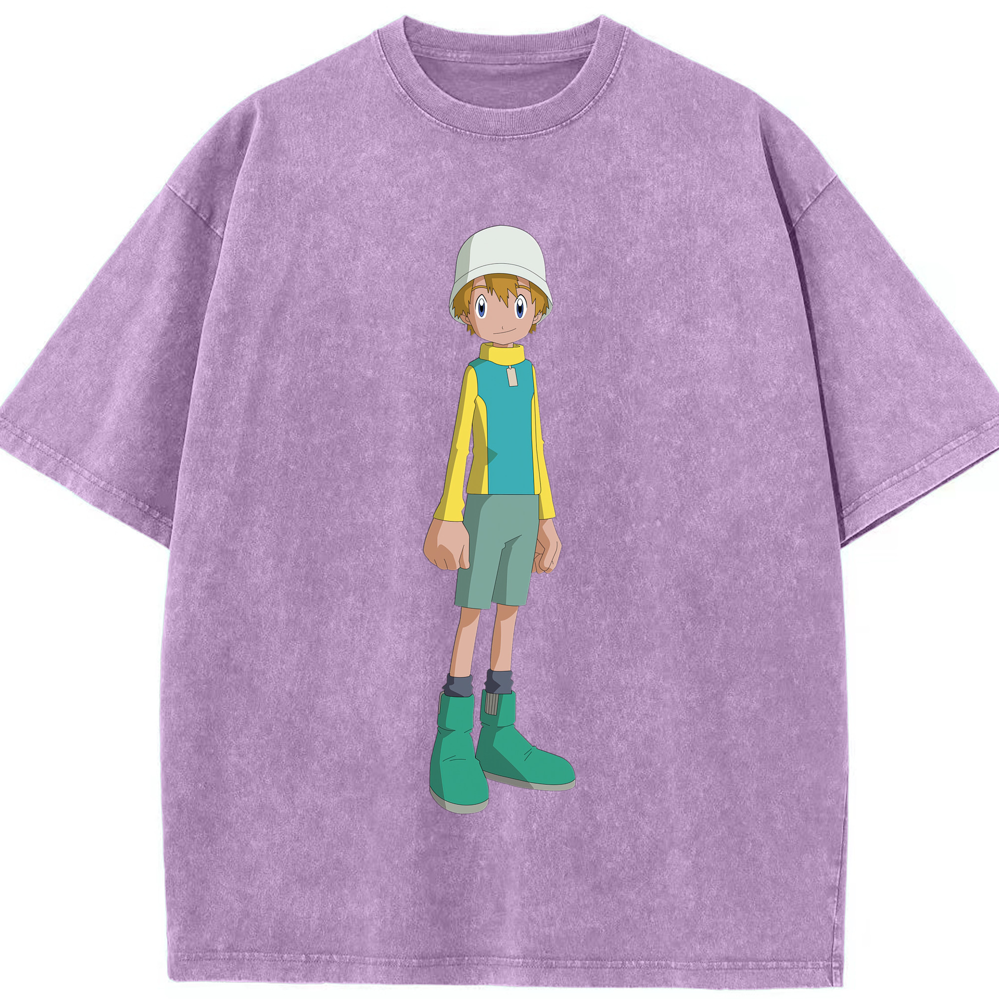 （画像用） Digimon デジタルモンスター/デジモン 綿100% ヴィンテージ風 半袖Tシャツ（フロントプリント）