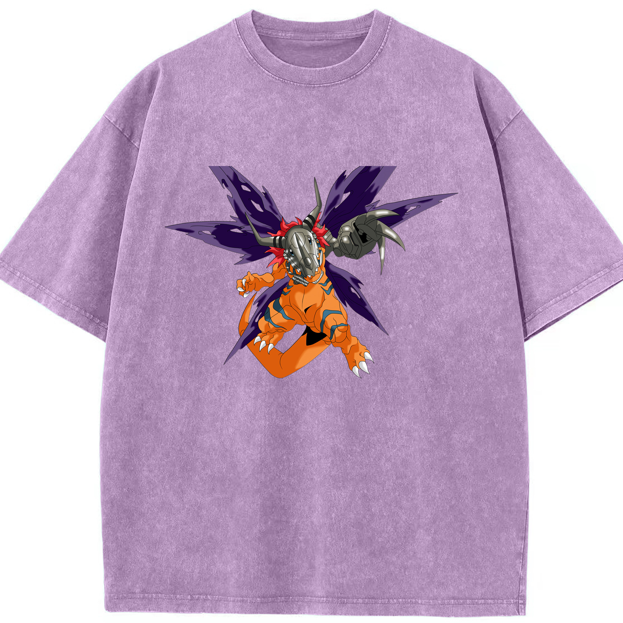 （画像用） Digimon デジタルモンスター/デジモン 綿100% ヴィンテージ風 半袖Tシャツ（フロントプリント）