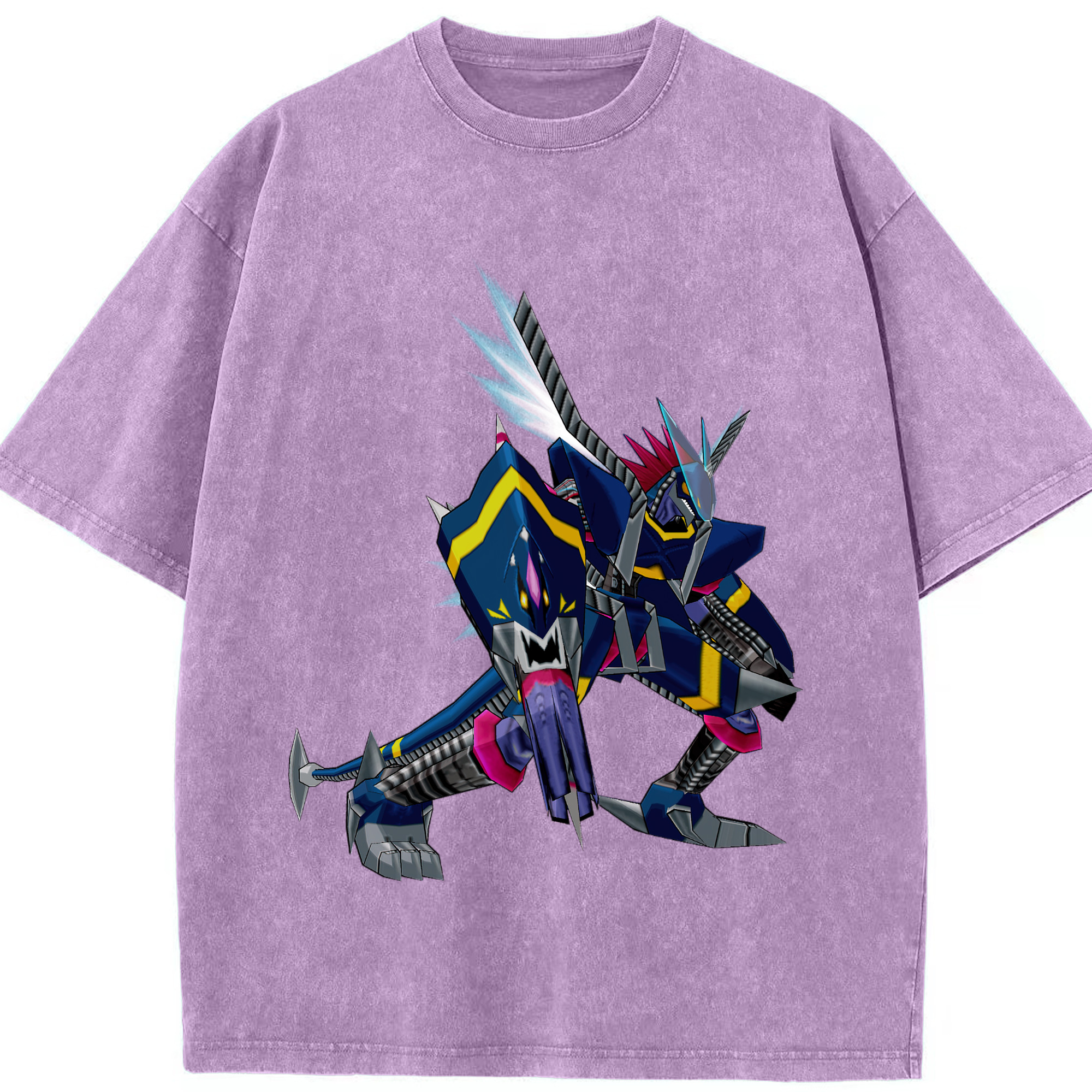 （画像用） Digimon デジタルモンスター/デジモン 綿100% ヴィンテージ風 半袖Tシャツ（フロントプリント）