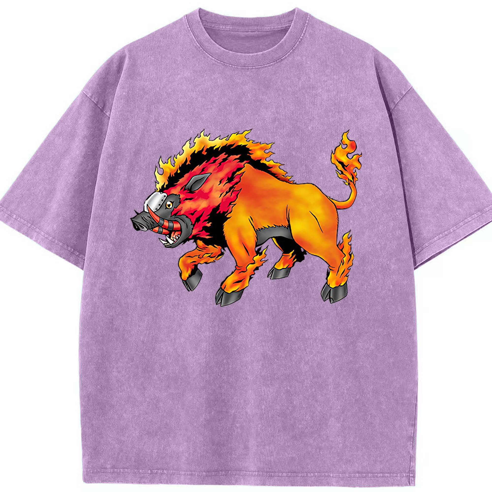 （画像用） Digimon デジタルモンスター/デジモン 綿100% ヴィンテージ風 半袖Tシャツ（フロントプリント）