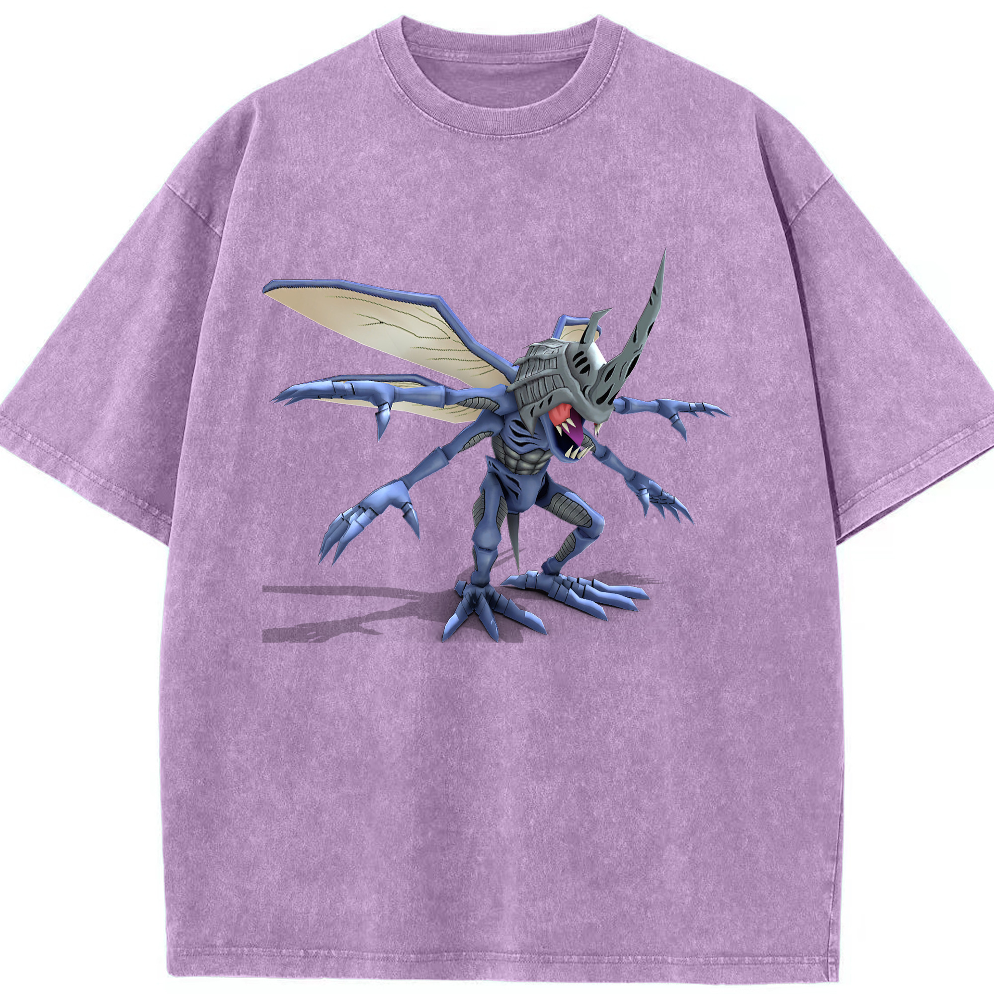 （画像用） Digimon デジタルモンスター/デジモン 綿100% ヴィンテージ風 半袖Tシャツ（フロントプリント）