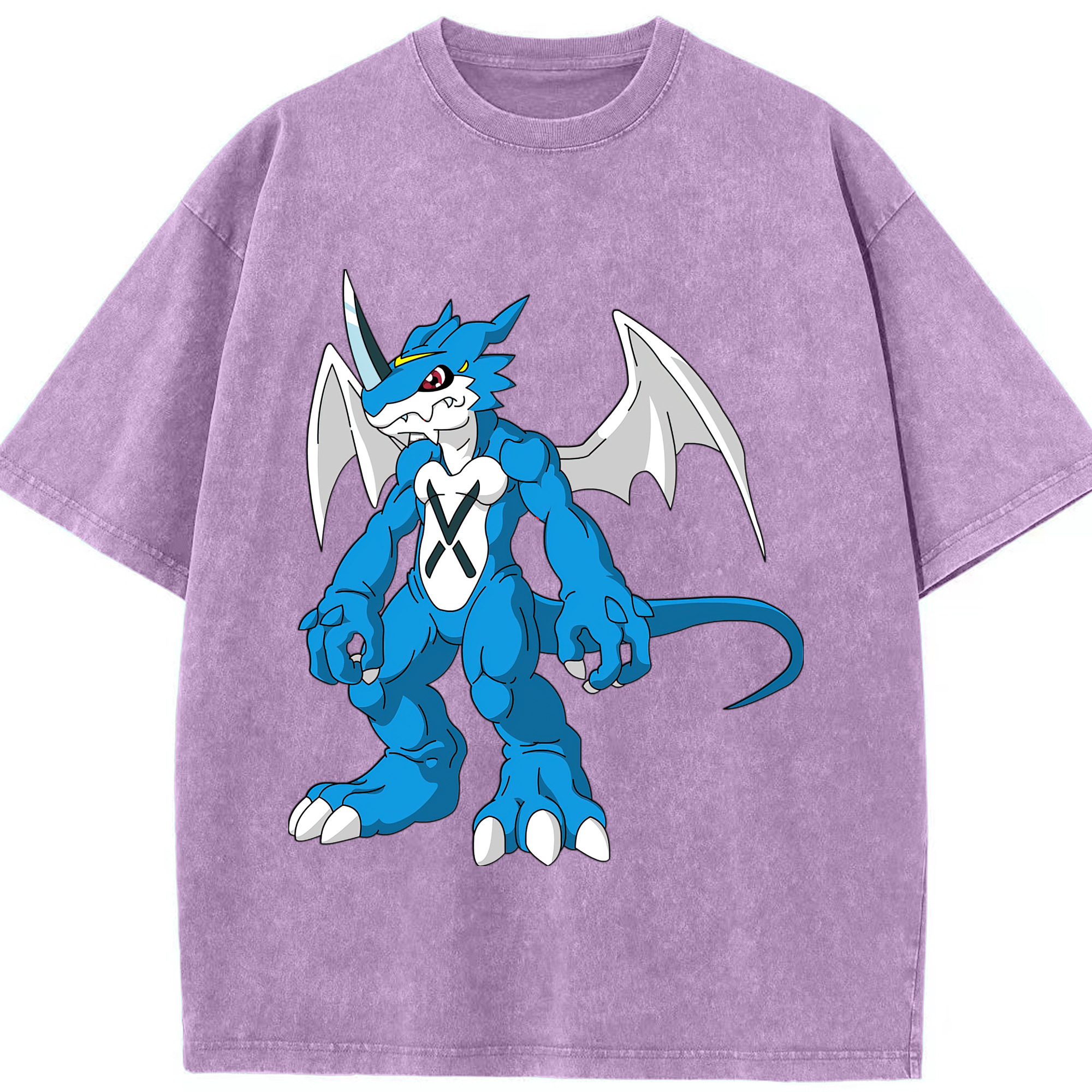 （画像用） Digimon デジタルモンスター/デジモン 綿100% ヴィンテージ風 半袖Tシャツ（フロントプリント）