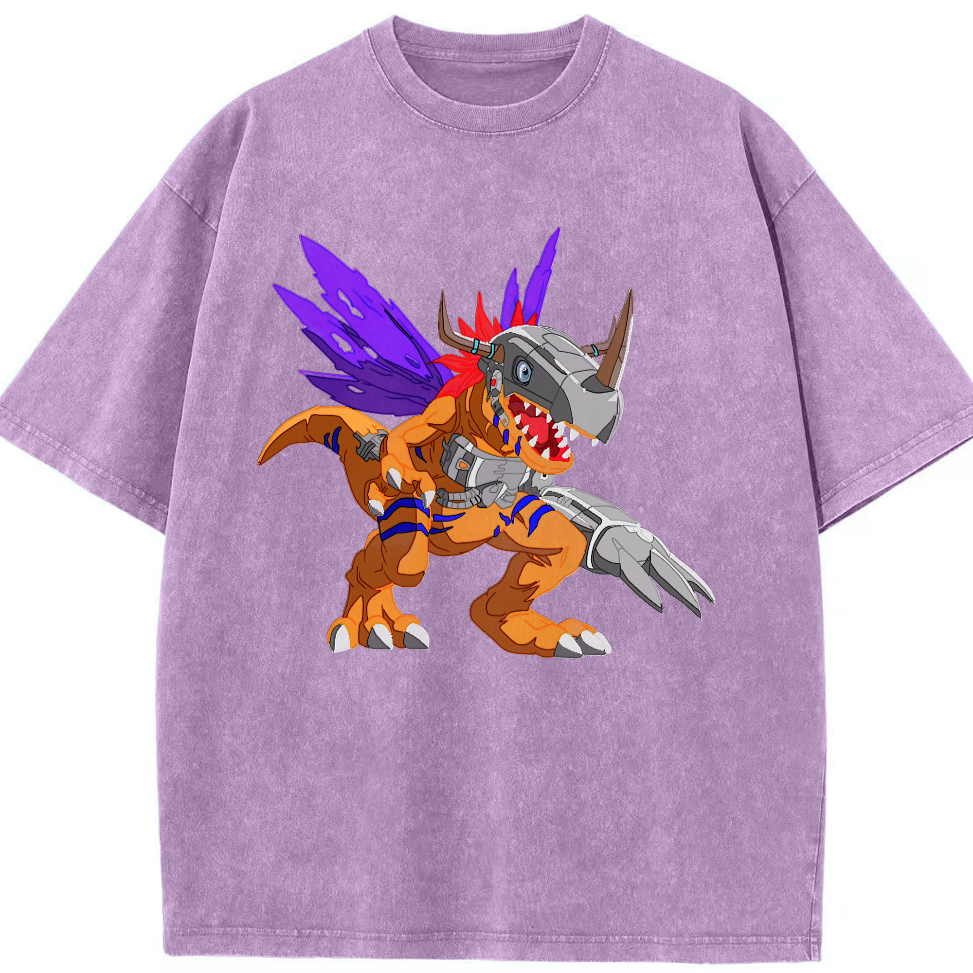 （画像用） Digimon デジタルモンスター/デジモン 綿100% ヴィンテージ風 半袖Tシャツ（フロントプリント）