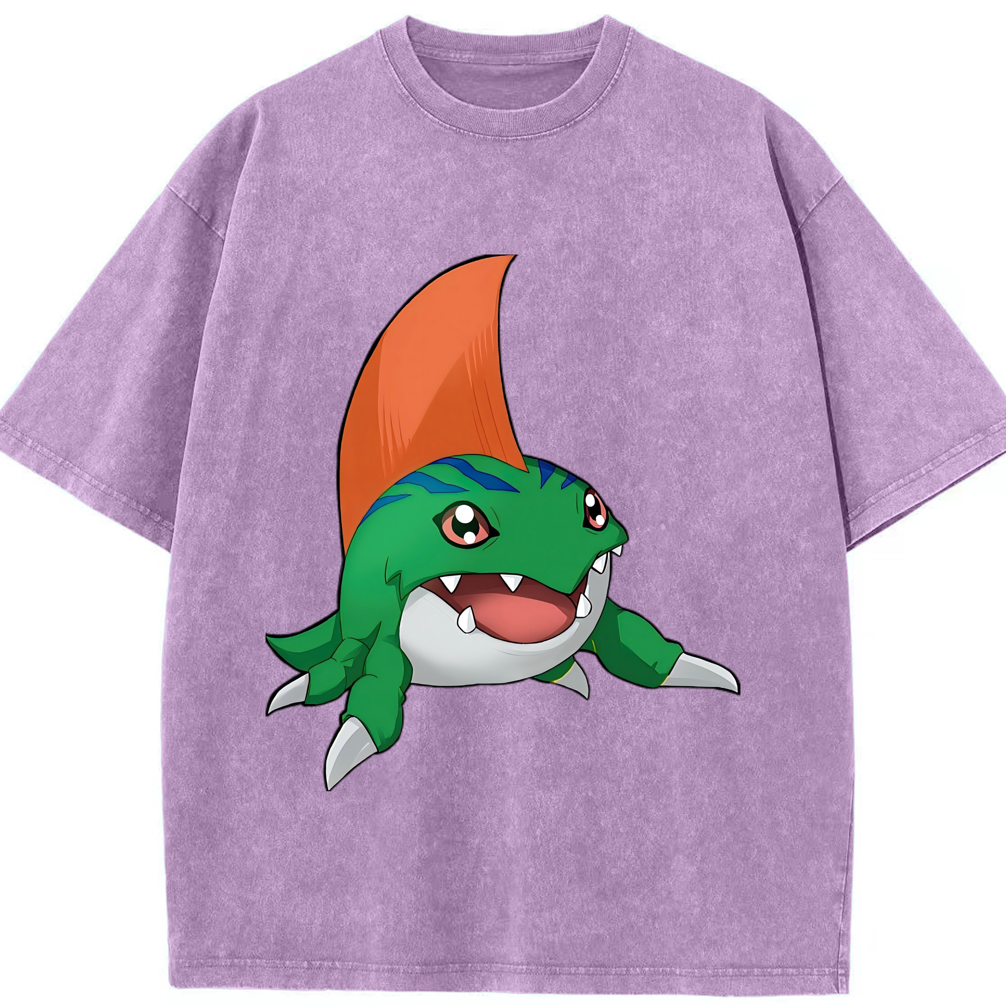 （画像用） Digimon デジタルモンスター/デジモン 綿100% ヴィンテージ風 半袖Tシャツ（フロントプリント）