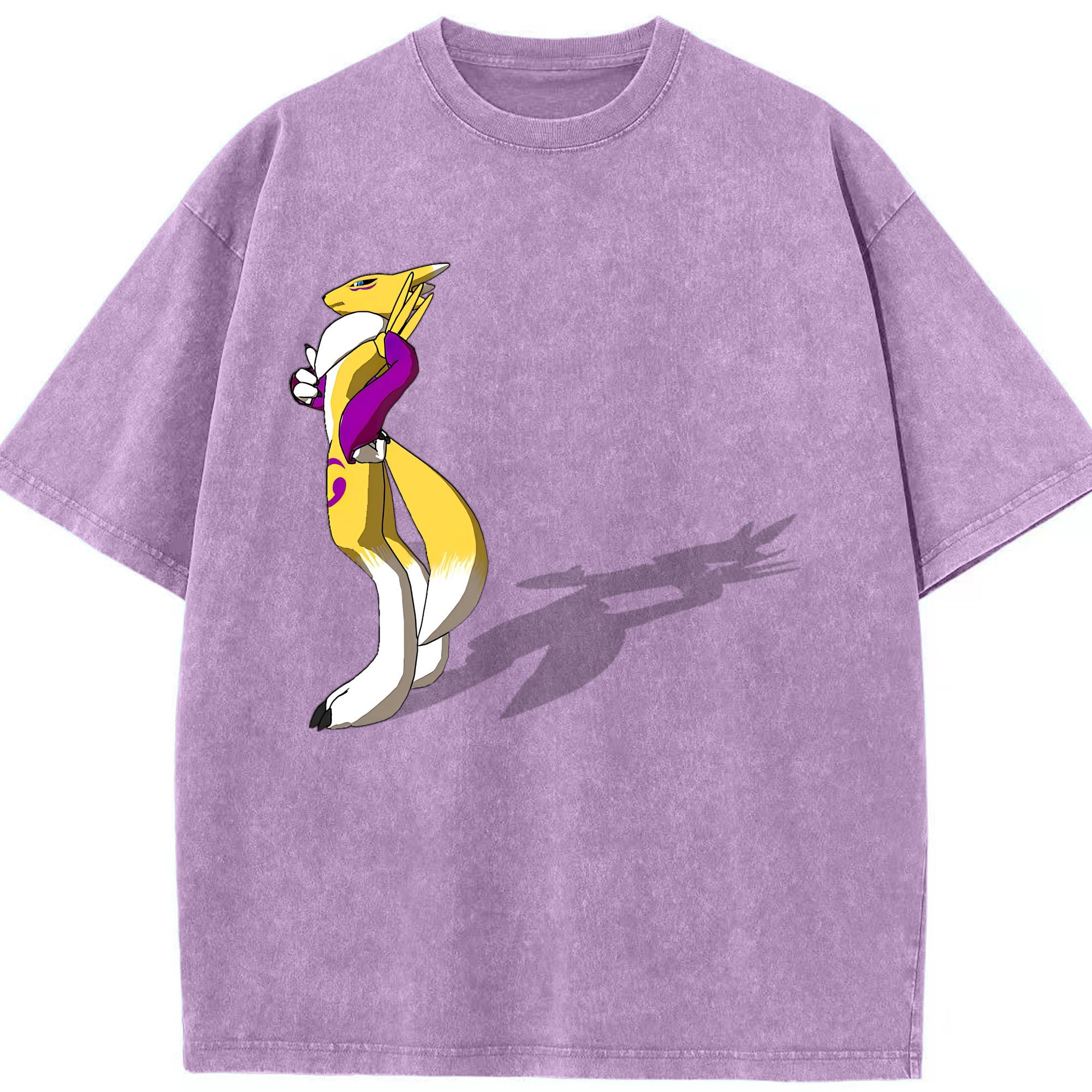 （画像用） Digimon デジタルモンスター/デジモン 綿100% ヴィンテージ風 半袖Tシャツ（フロントプリント）
