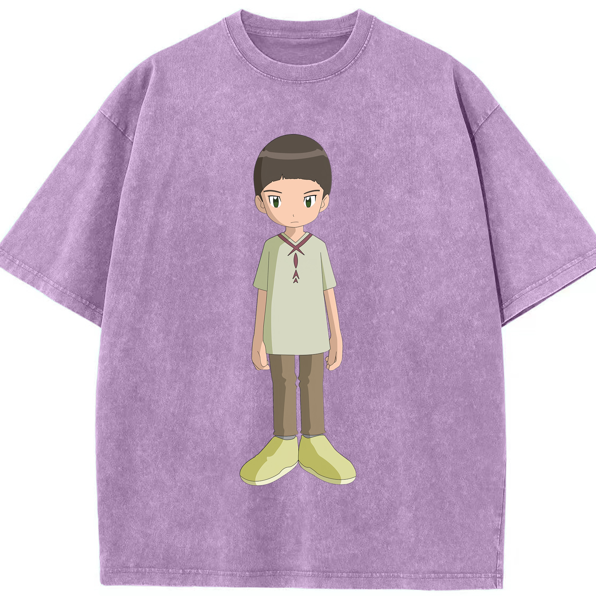 （画像用） Digimon デジタルモンスター/デジモン 綿100% ヴィンテージ風 半袖Tシャツ（フロントプリント）