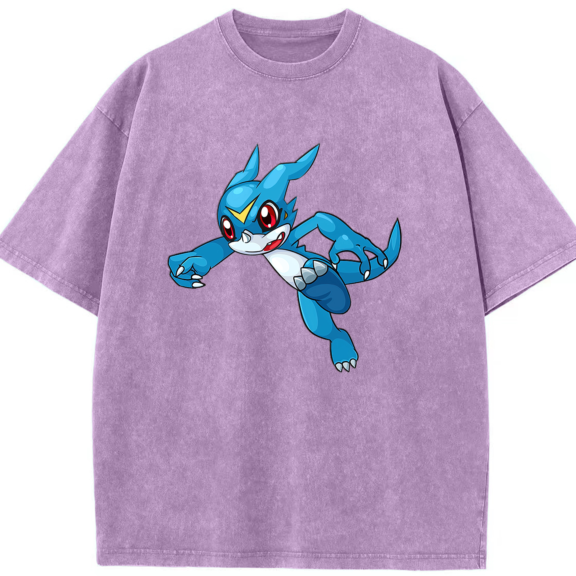 （画像用） Digimon デジタルモンスター/デジモン 綿100% ヴィンテージ風 半袖Tシャツ（フロントプリント）