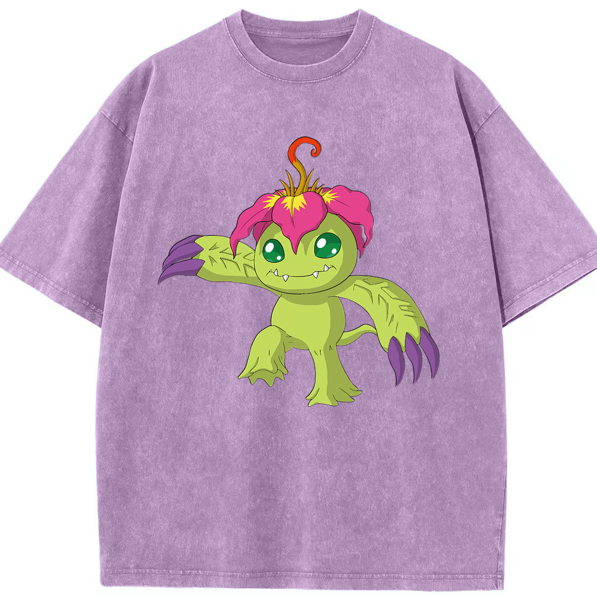 （画像用） Digimon デジタルモンスター/デジモン 綿100% ヴィンテージ風 半袖Tシャツ（フロントプリント）