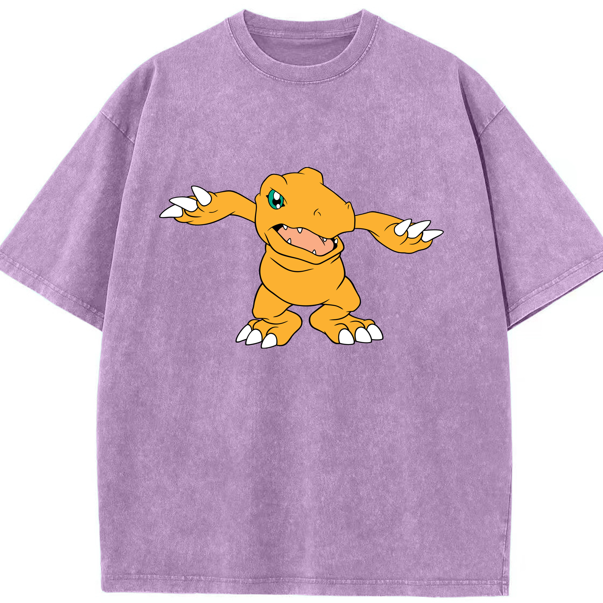 （画像用） Digimon デジタルモンスター/デジモン 綿100% ヴィンテージ風 半袖Tシャツ（フロントプリント）